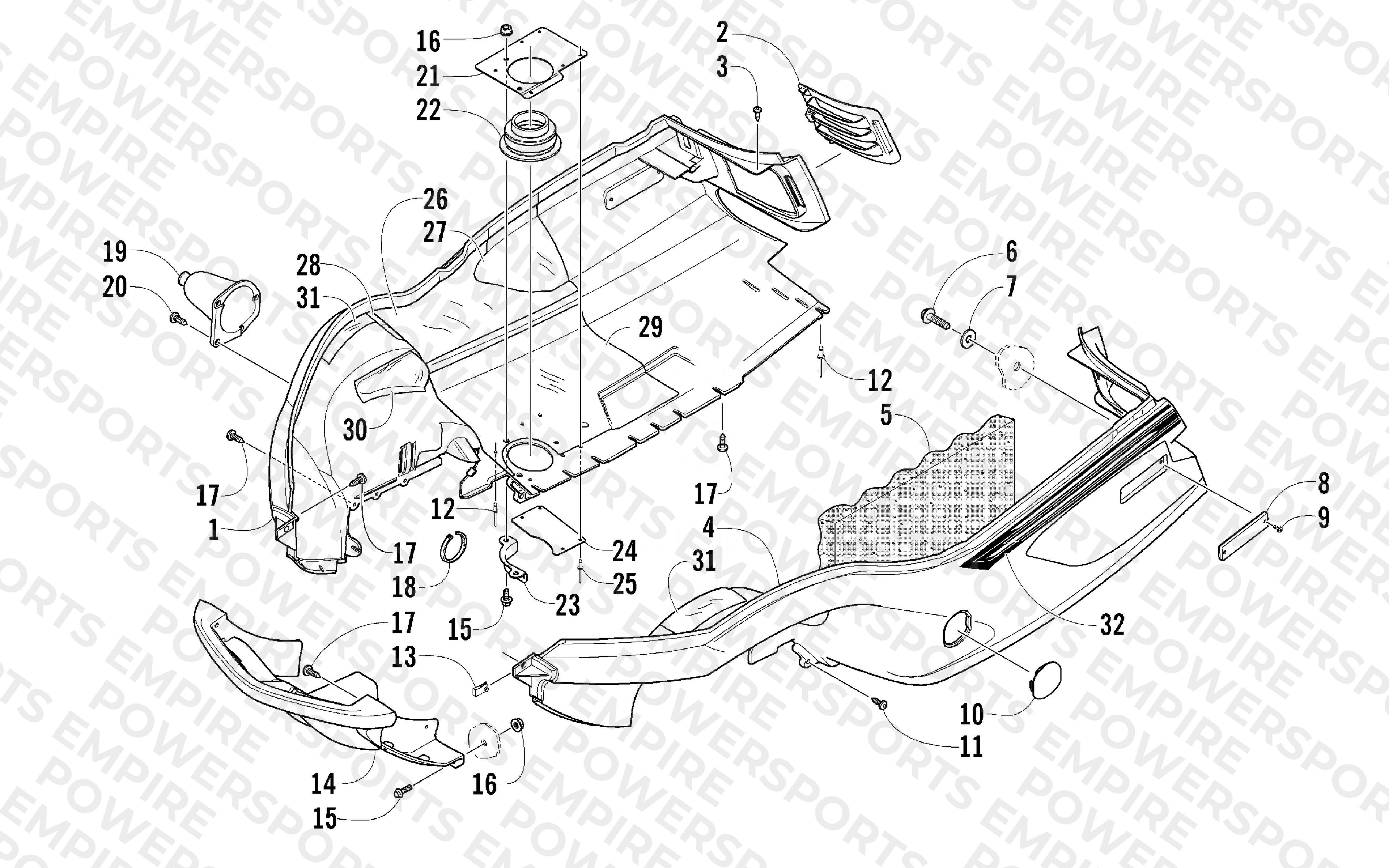 BELLY PAN AND FRONT BUMPER ASSEMBLY