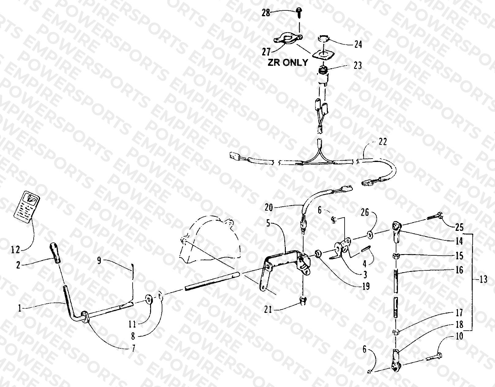 REVERSE SHIFT LEVER ASSEMBLY