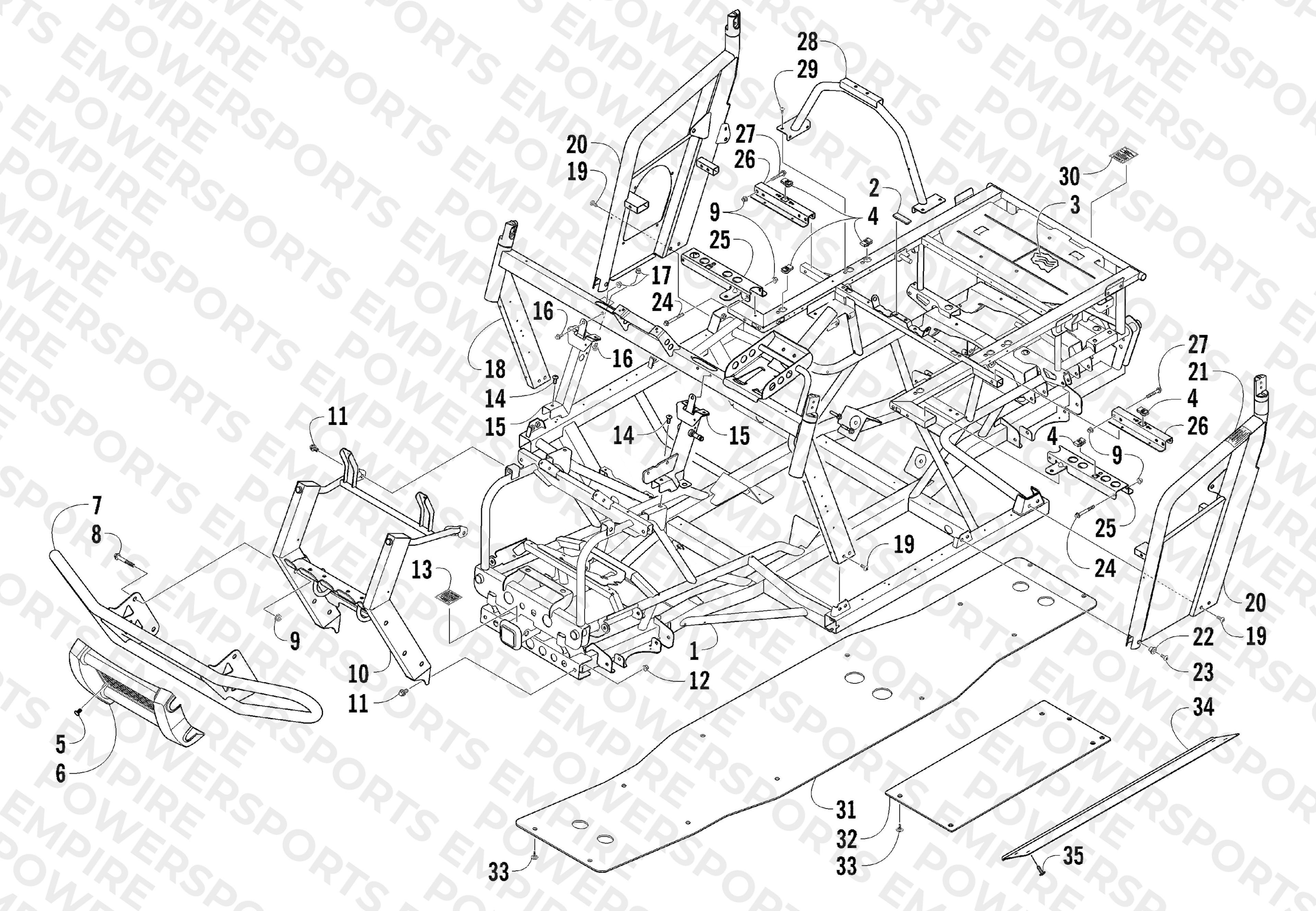 FRAME AND RELATED PARTS