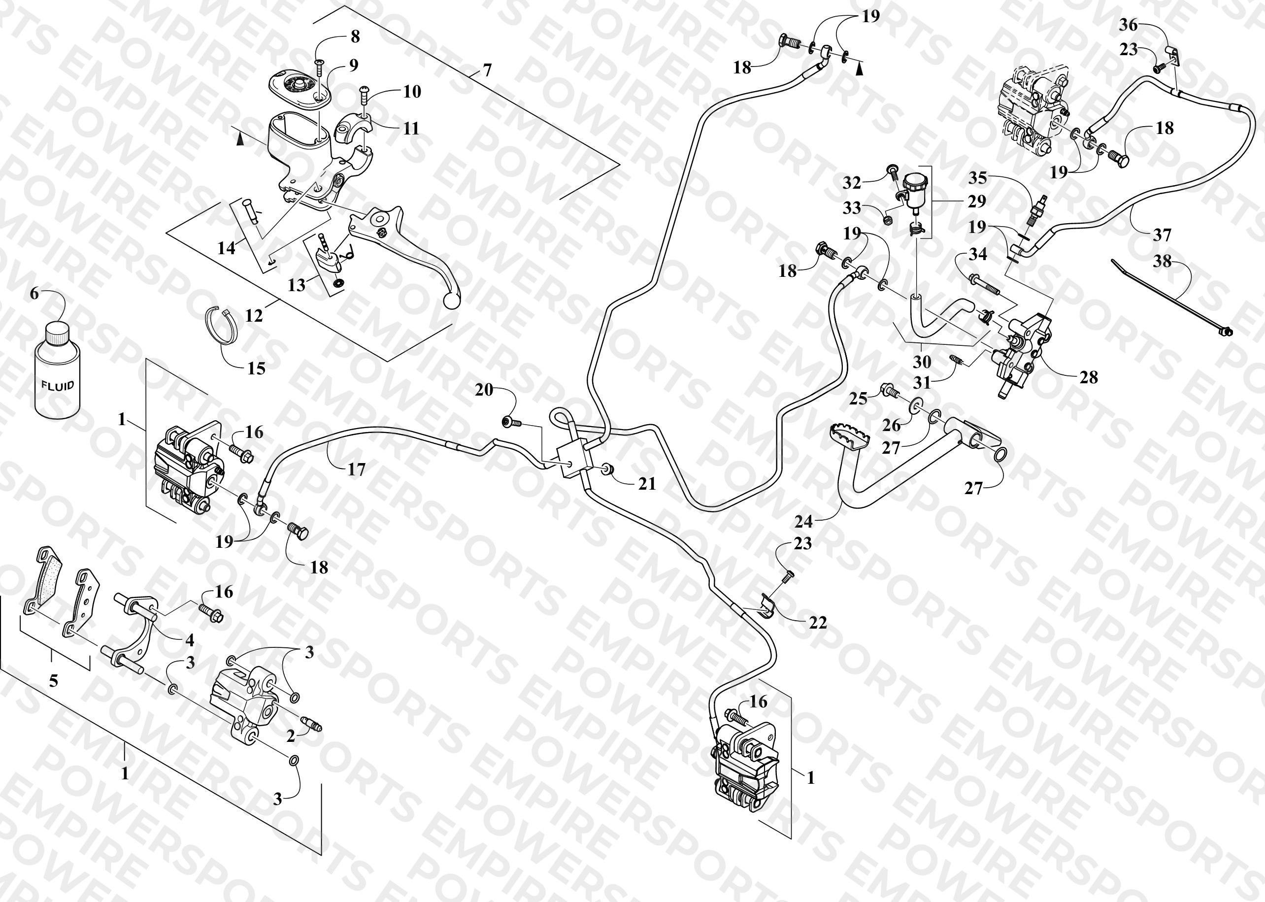 HYDRAULIC BRAKE ASSEMBLY