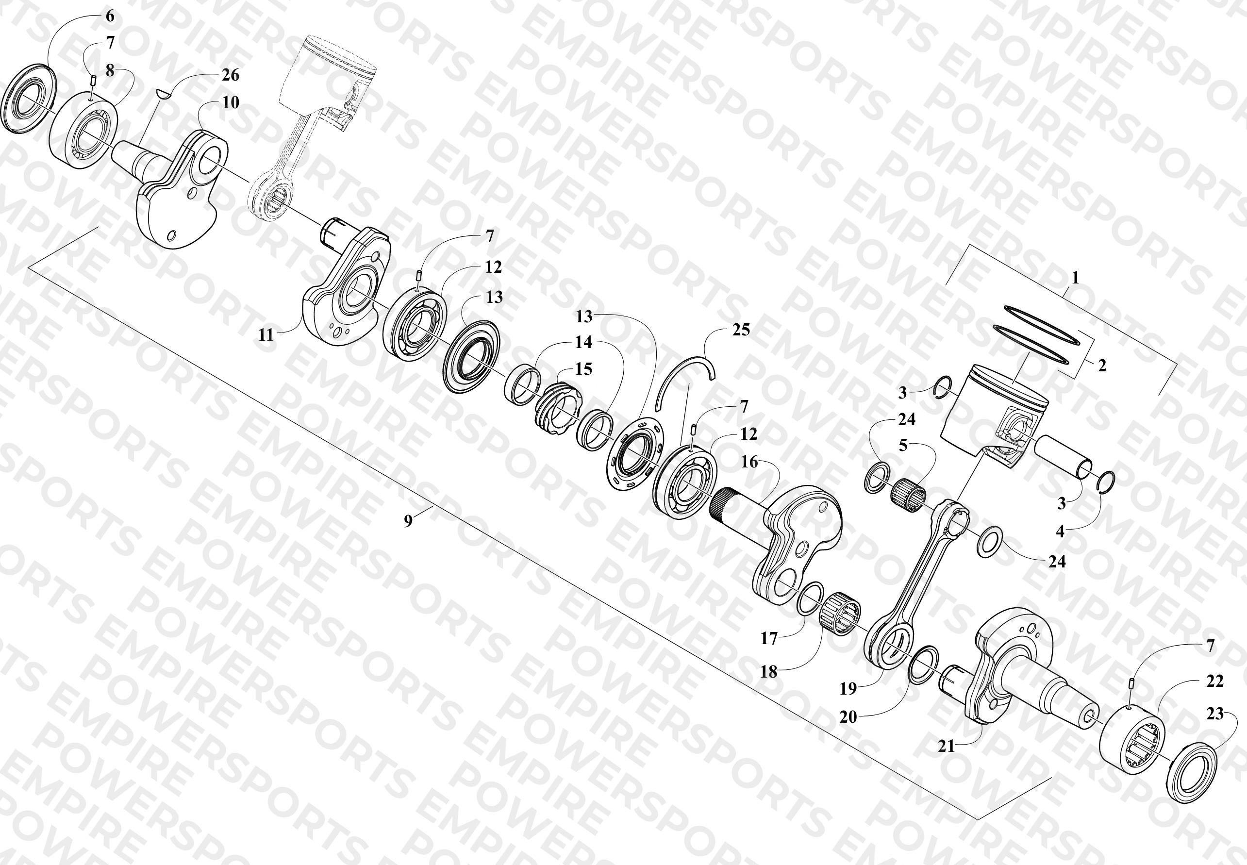 PISTON AND CRANKSHAFT