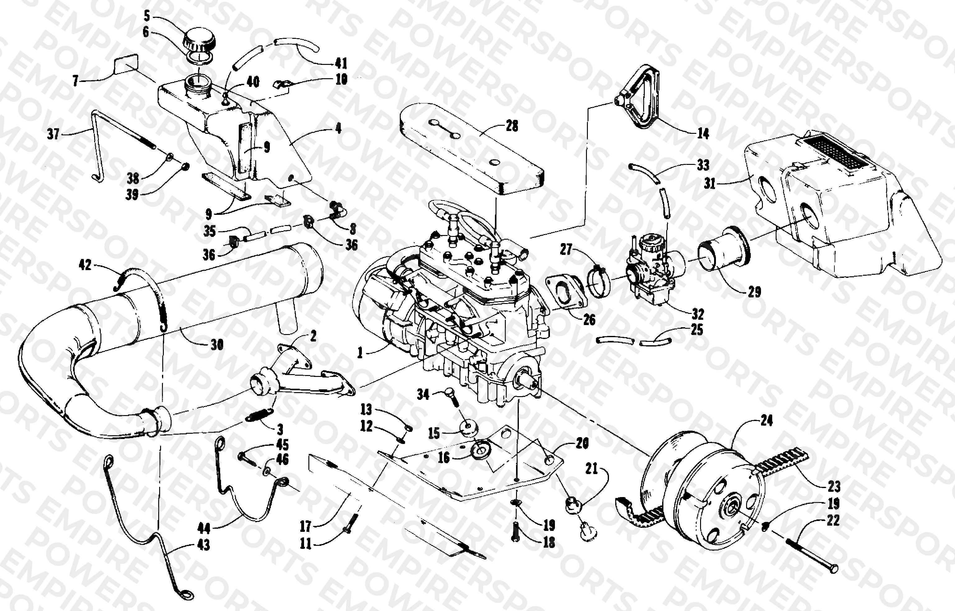 ENGINE AND RELATED PARTS