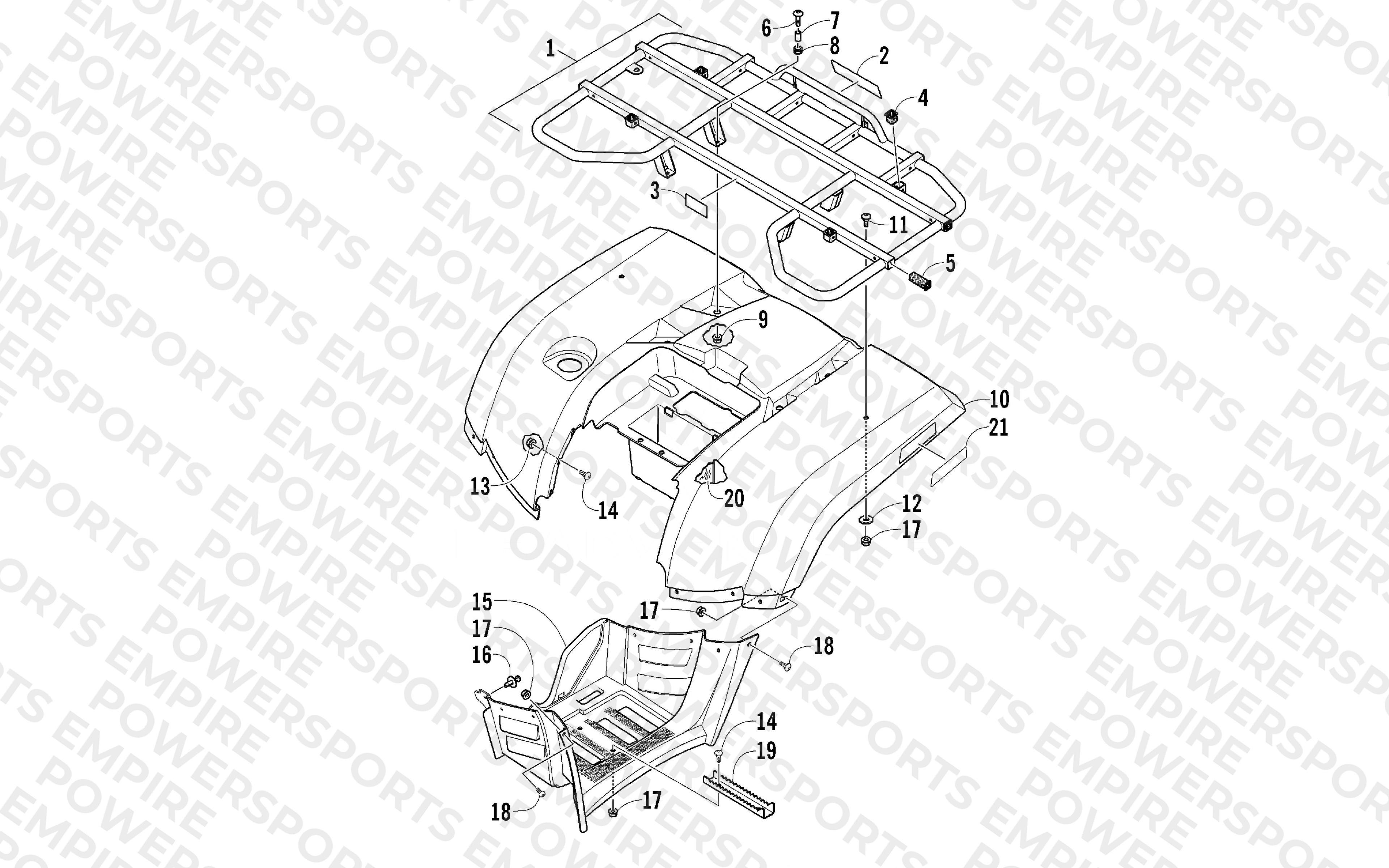 REAR BODY PANEL ASSEMBLY