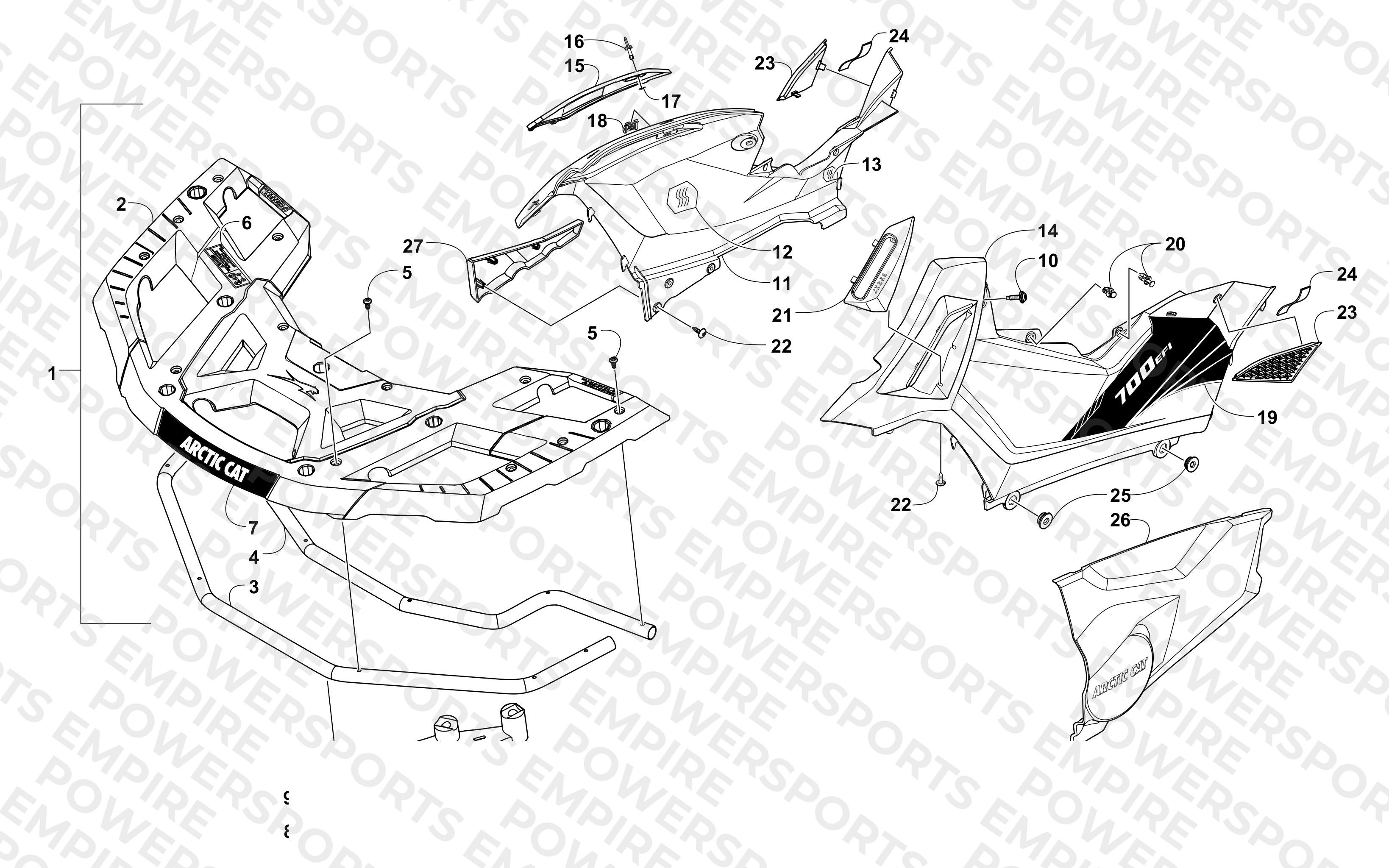FRONT RACK AND SIDE PANEL ASSEMBLIES
