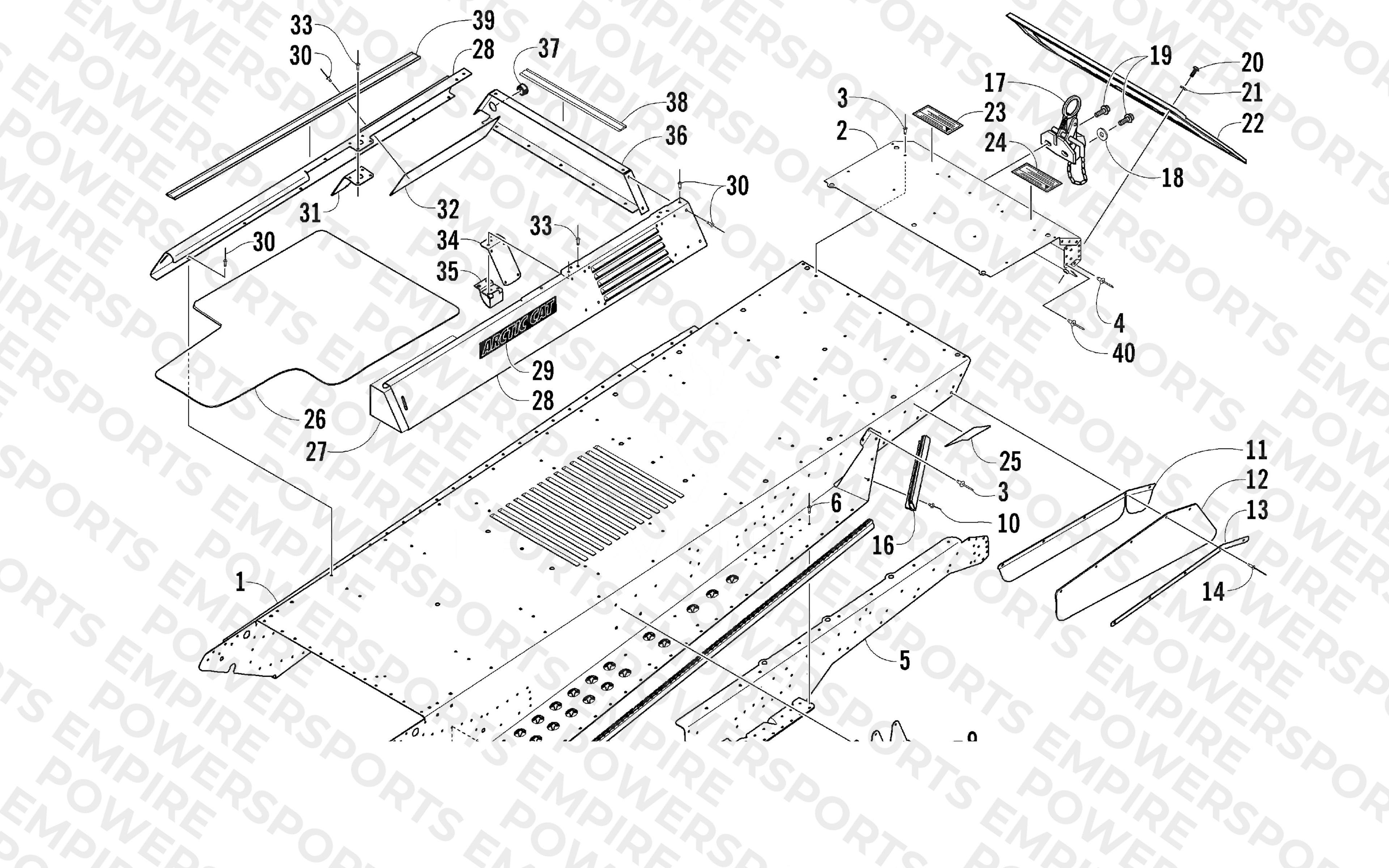TUNNEL AND REAR BUMPER ASSEMBLY