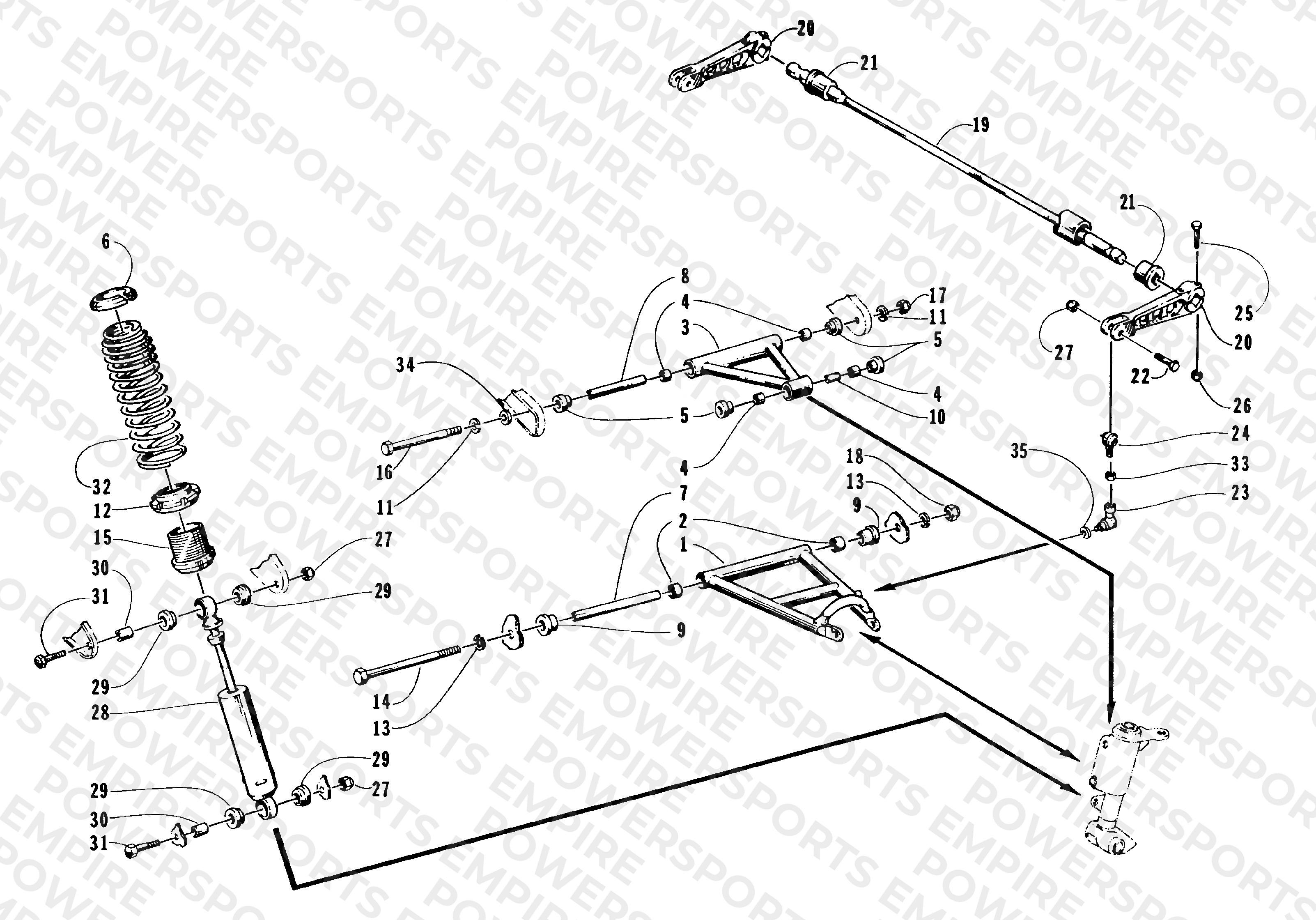 FRONT SUSPENSION AND SHOCK ABSORBER
