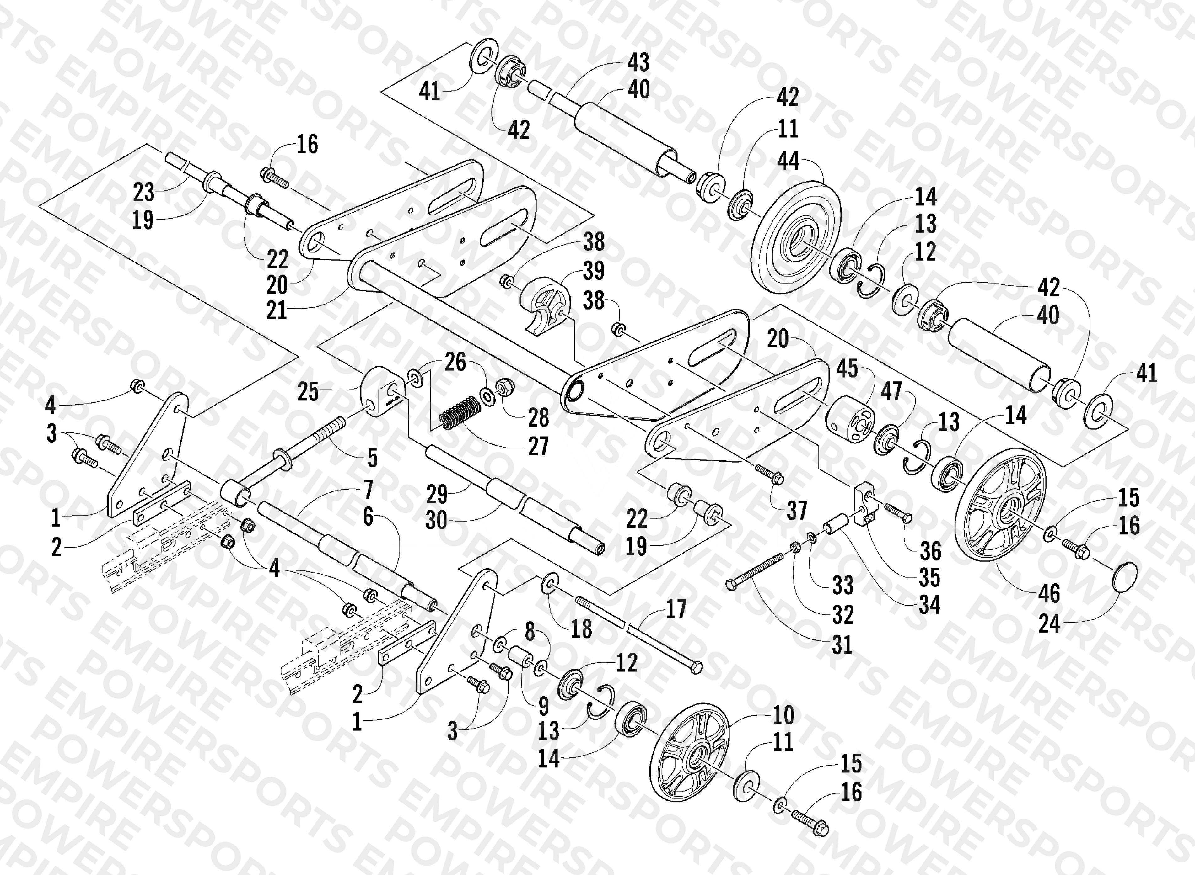 ARTICULATING SKID FRAME ASSEMBLY