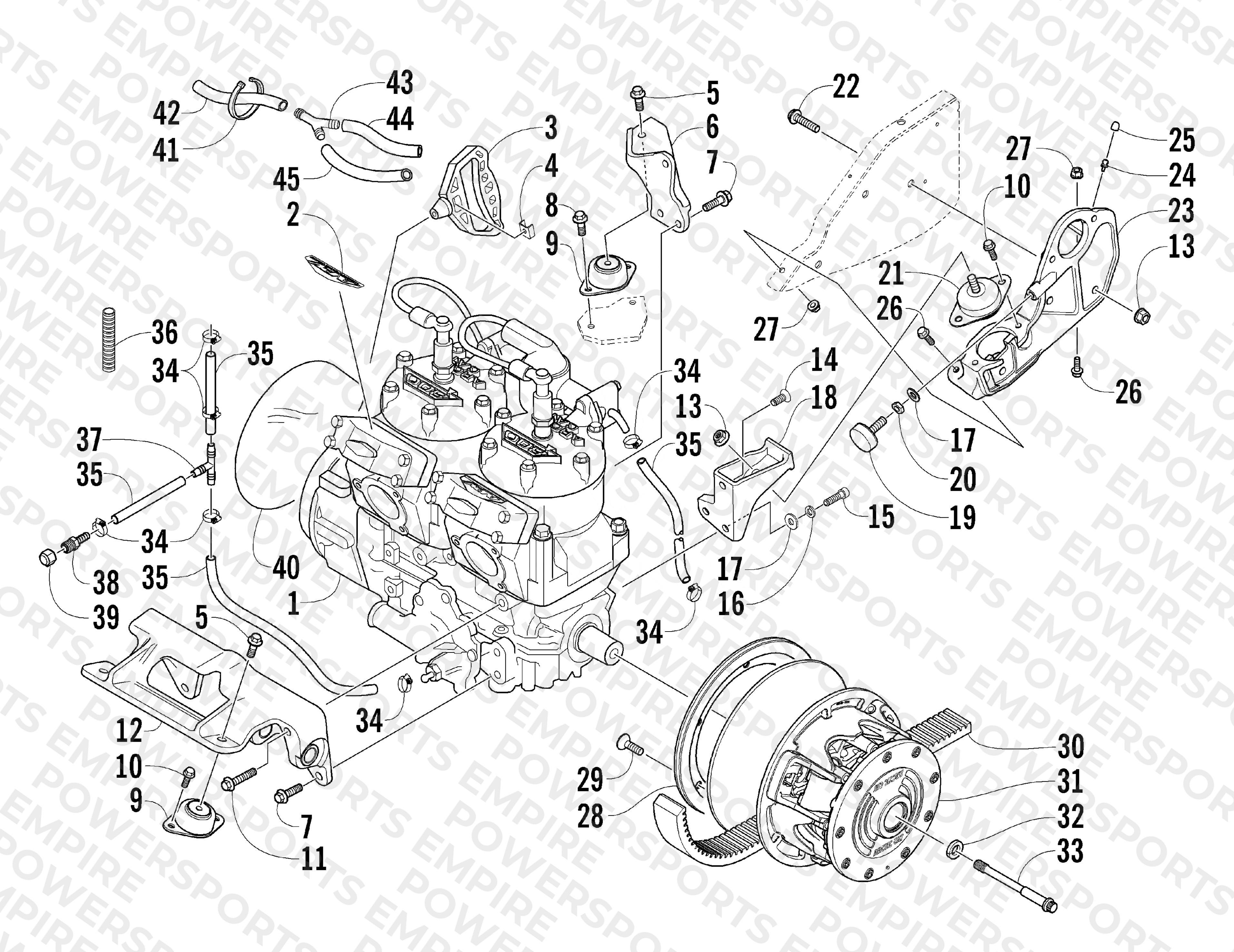 ENGINE AND RELATED PARTS