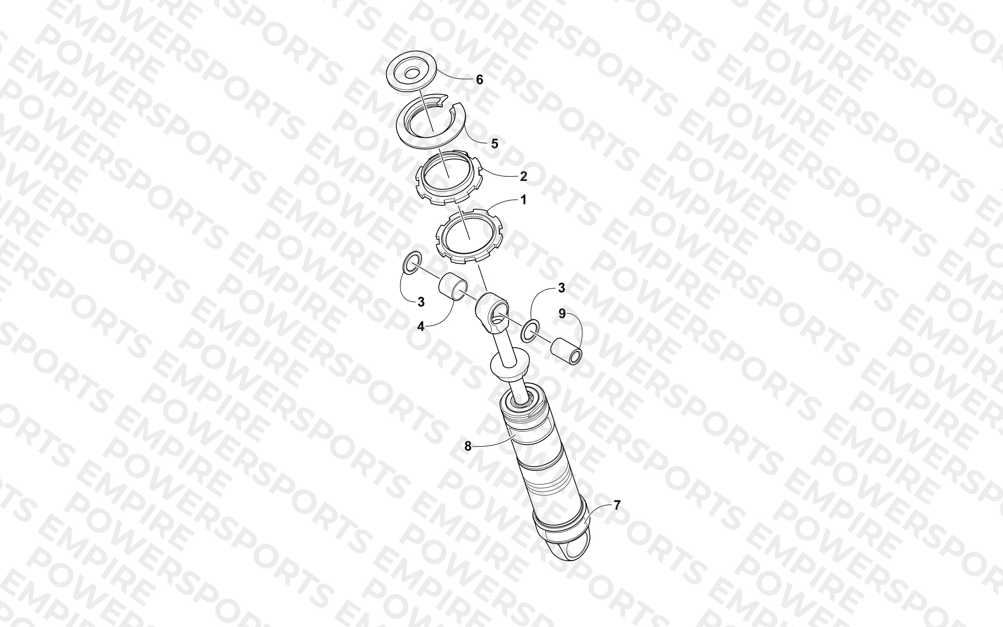 REAR SUSPENSION FRONT ARM SHOCK ABSORBER