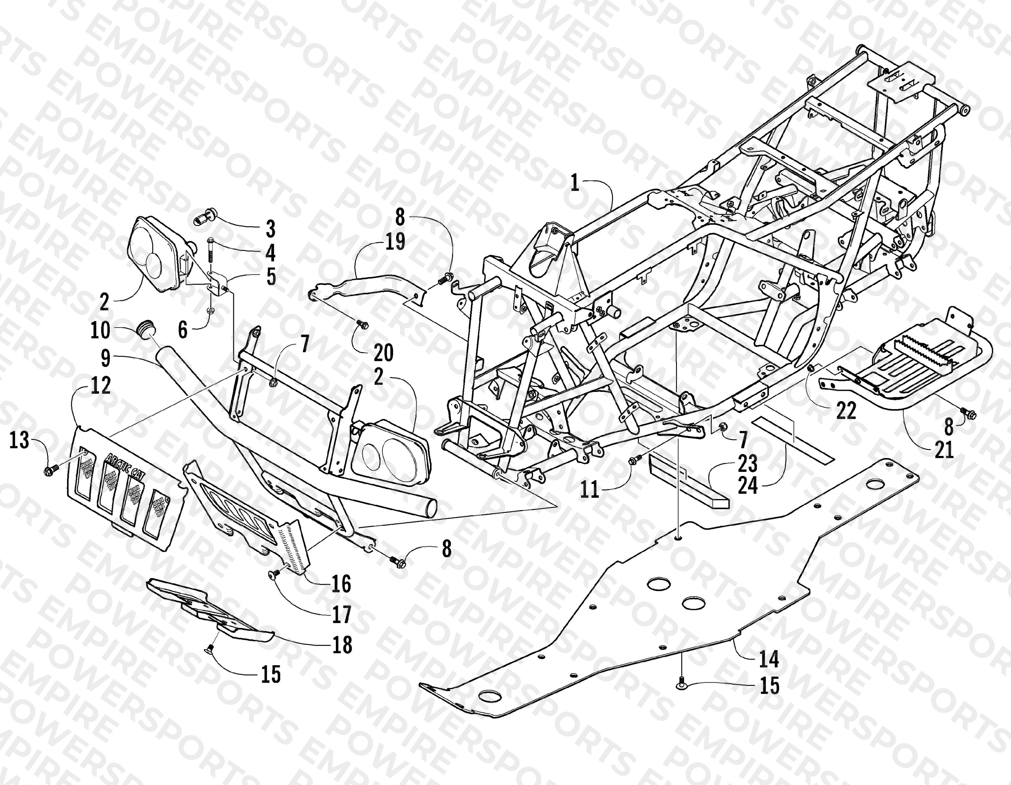 FRAME AND RELATED PARTS