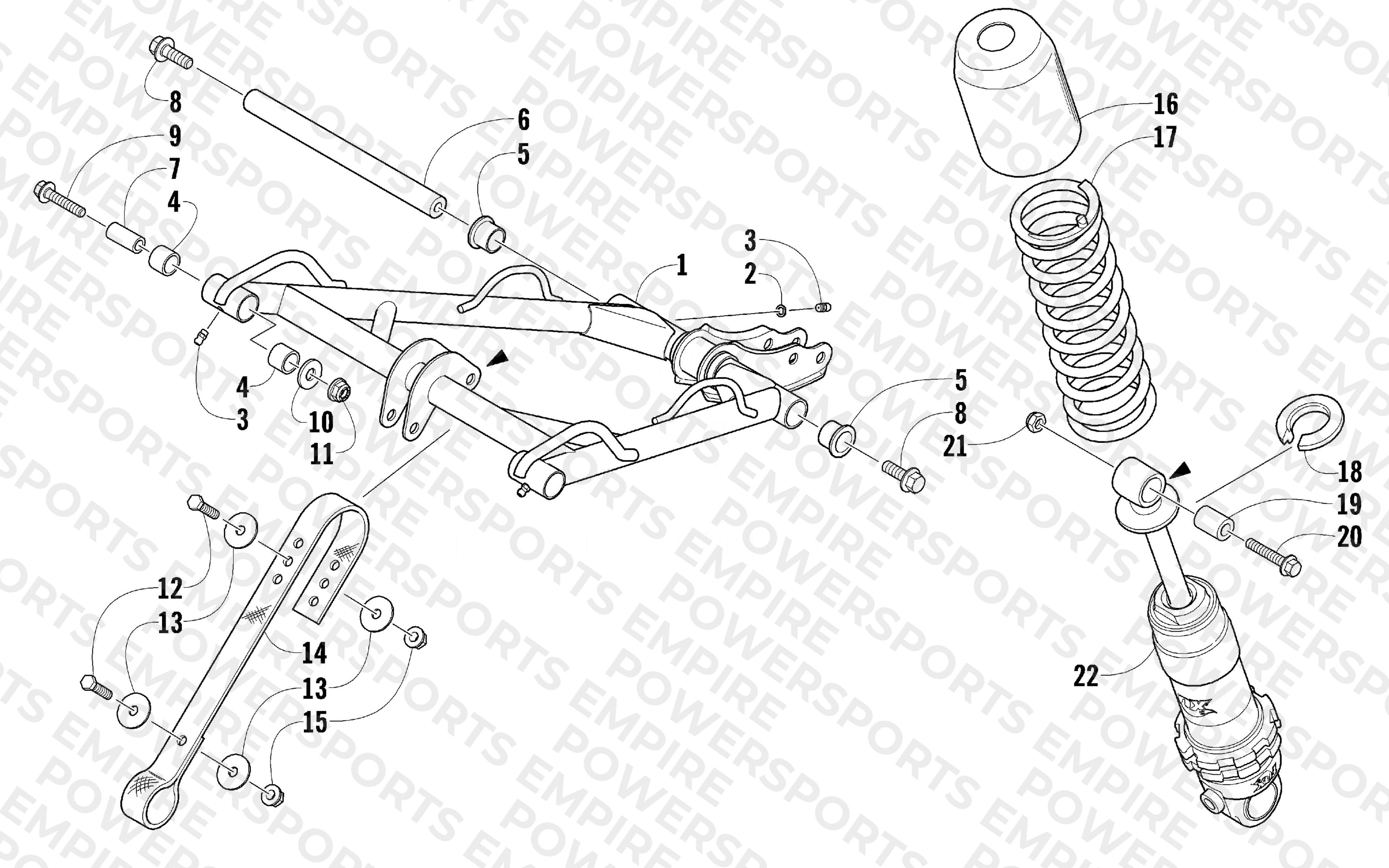 REAR SUSPENSION FRONT ARM ASSEMBLY