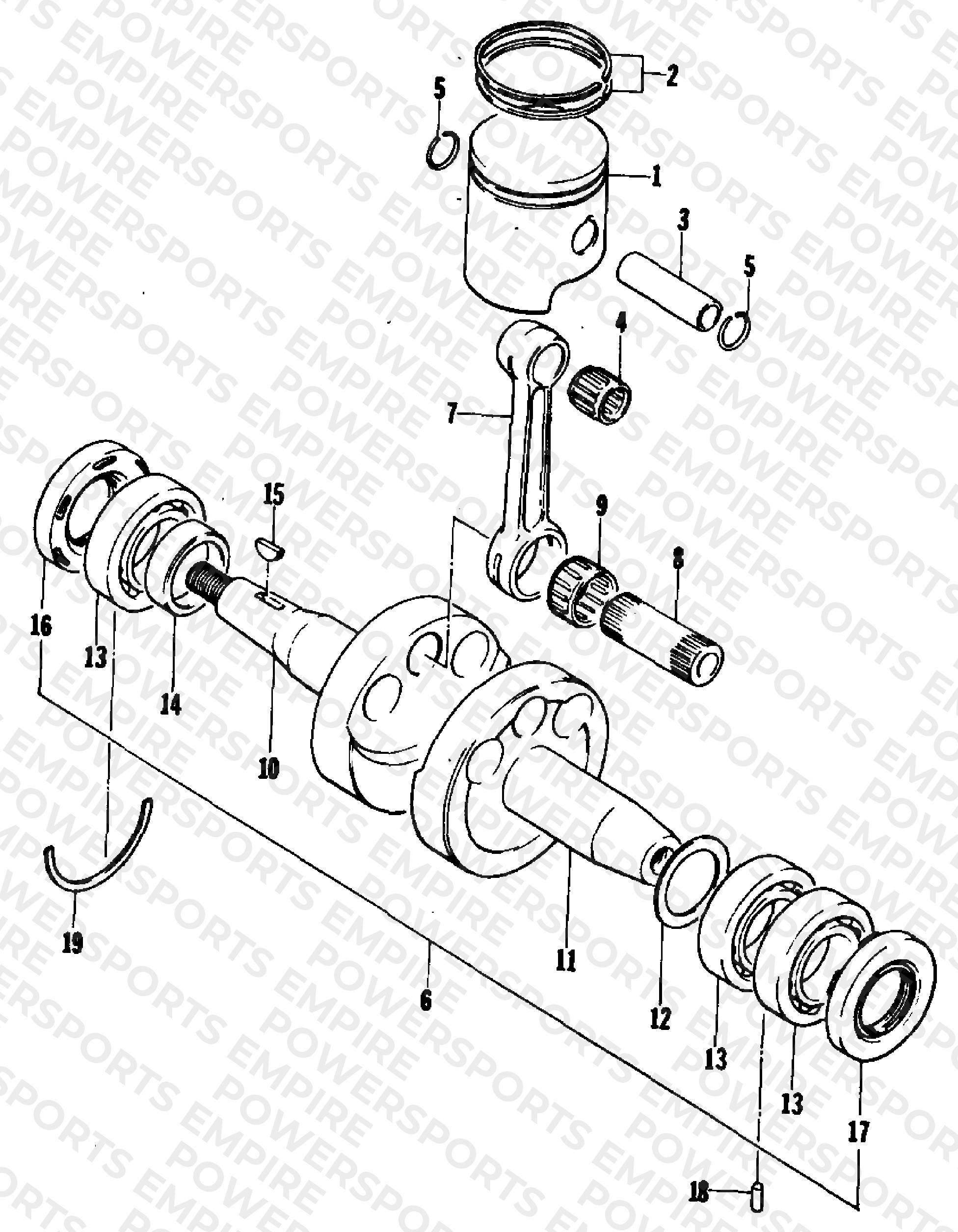 PISTON AND CRANKSHAFT