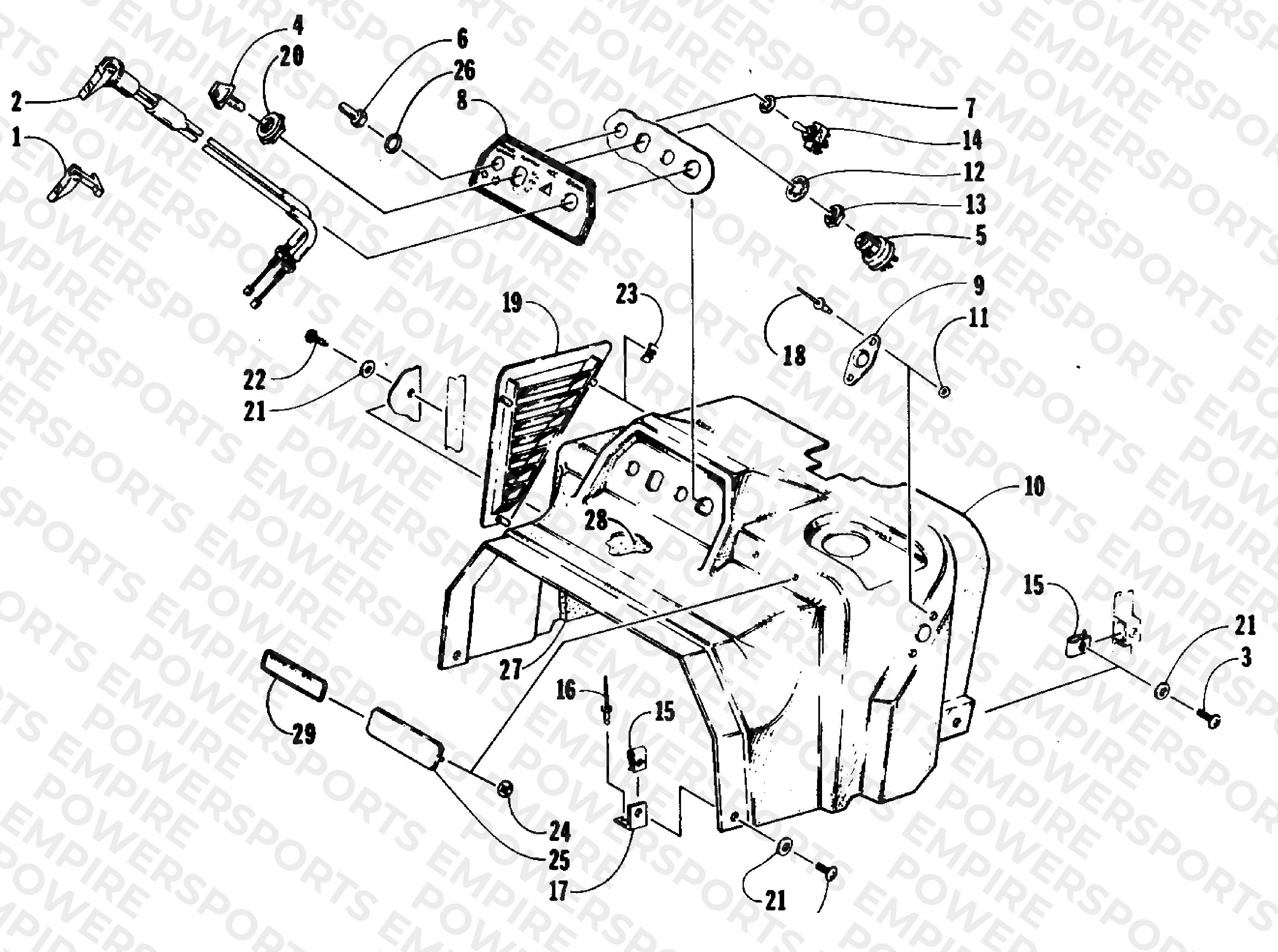 SWITCH AND CONSOLE ASSEMBLY