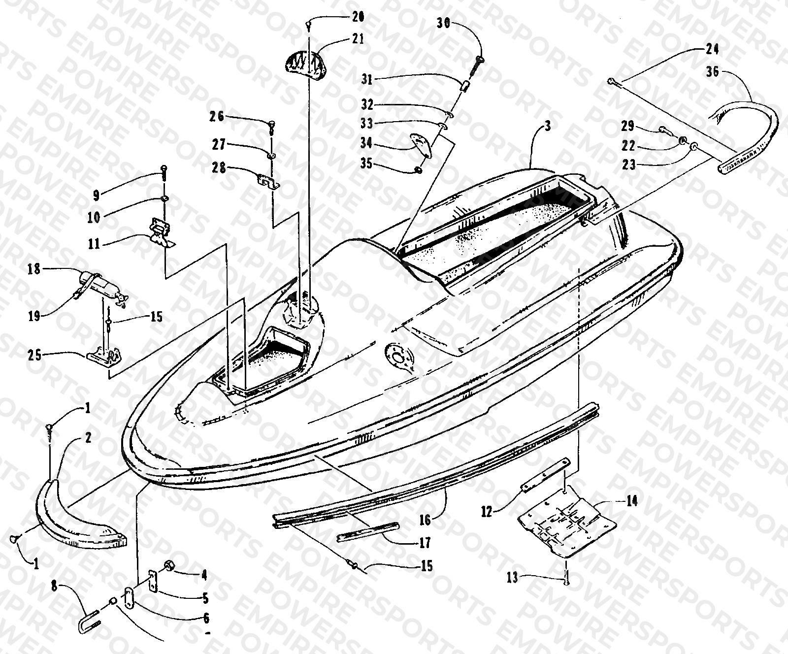 HULL AND RELATED PARTS ASSEMBLY
