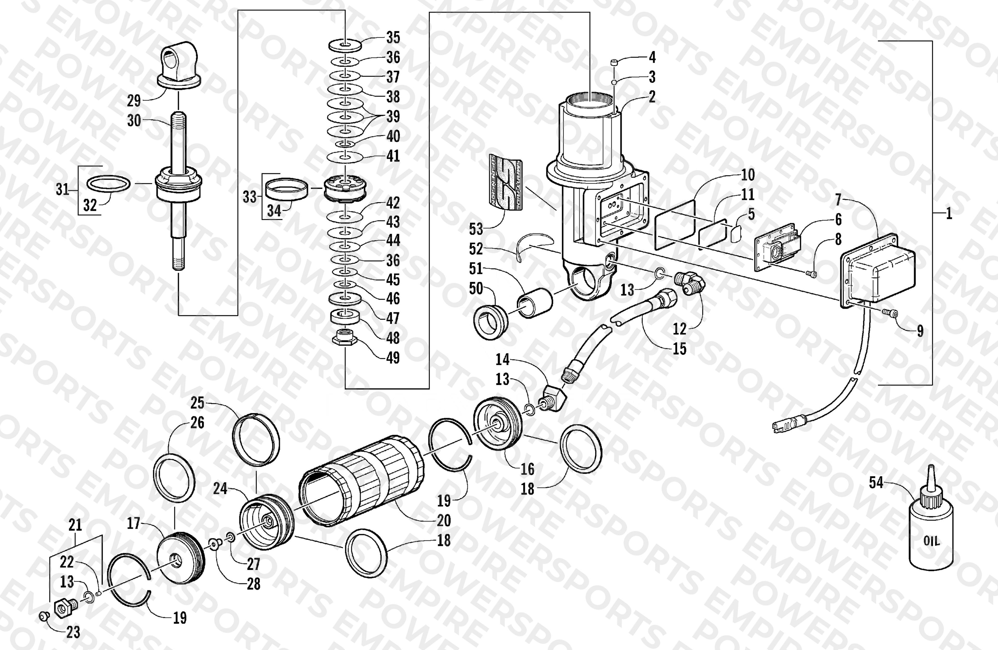 REAR SUSPENSION FRONT ARM SHOCK ABSORBER