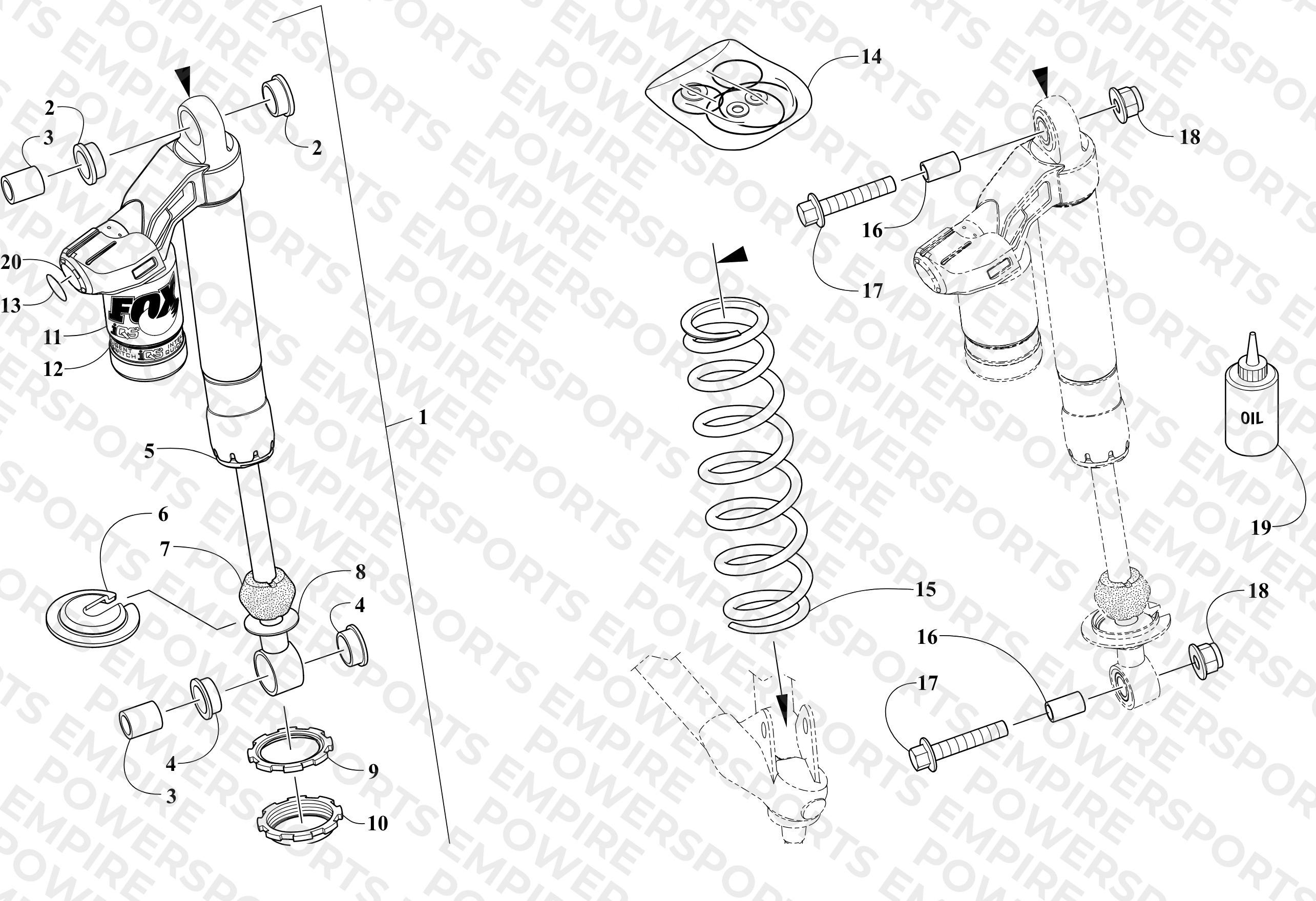 FRONT SUSPENSION SHOCK ABSORBER ASSEMBLY