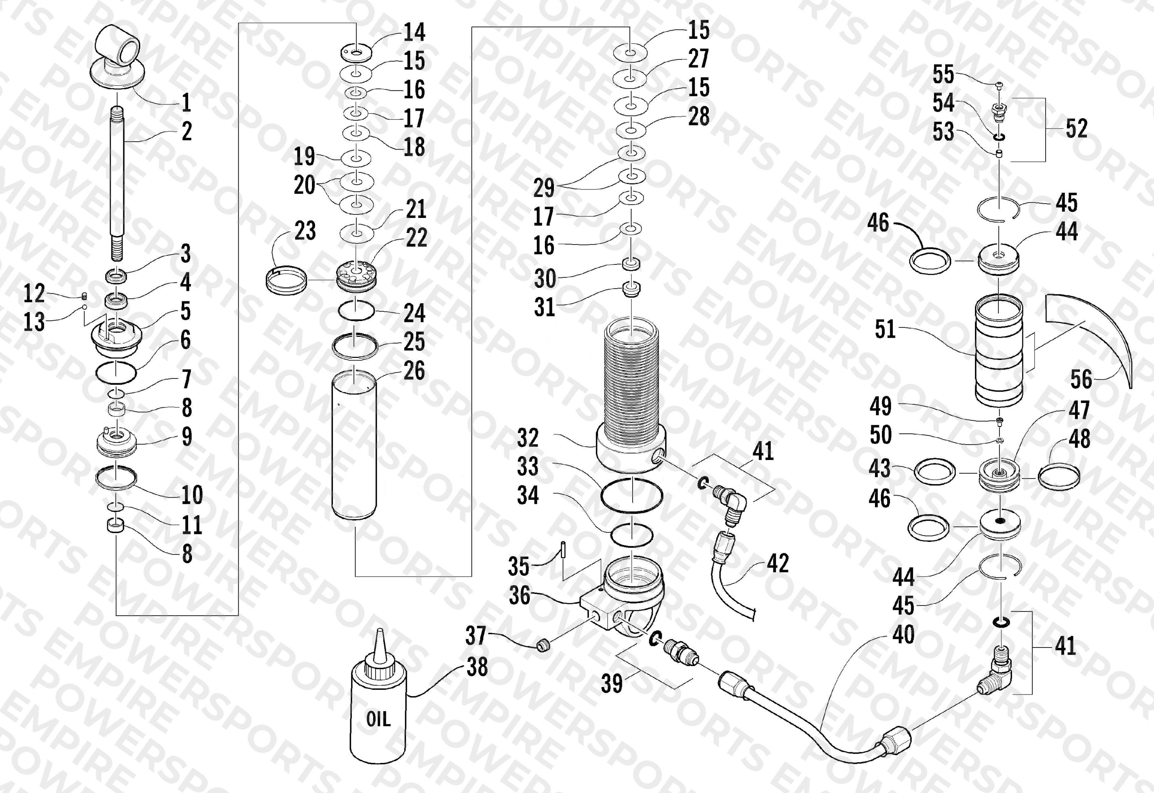 REAR SUSPENSION FRONT ARM SHOCK ABSORBER