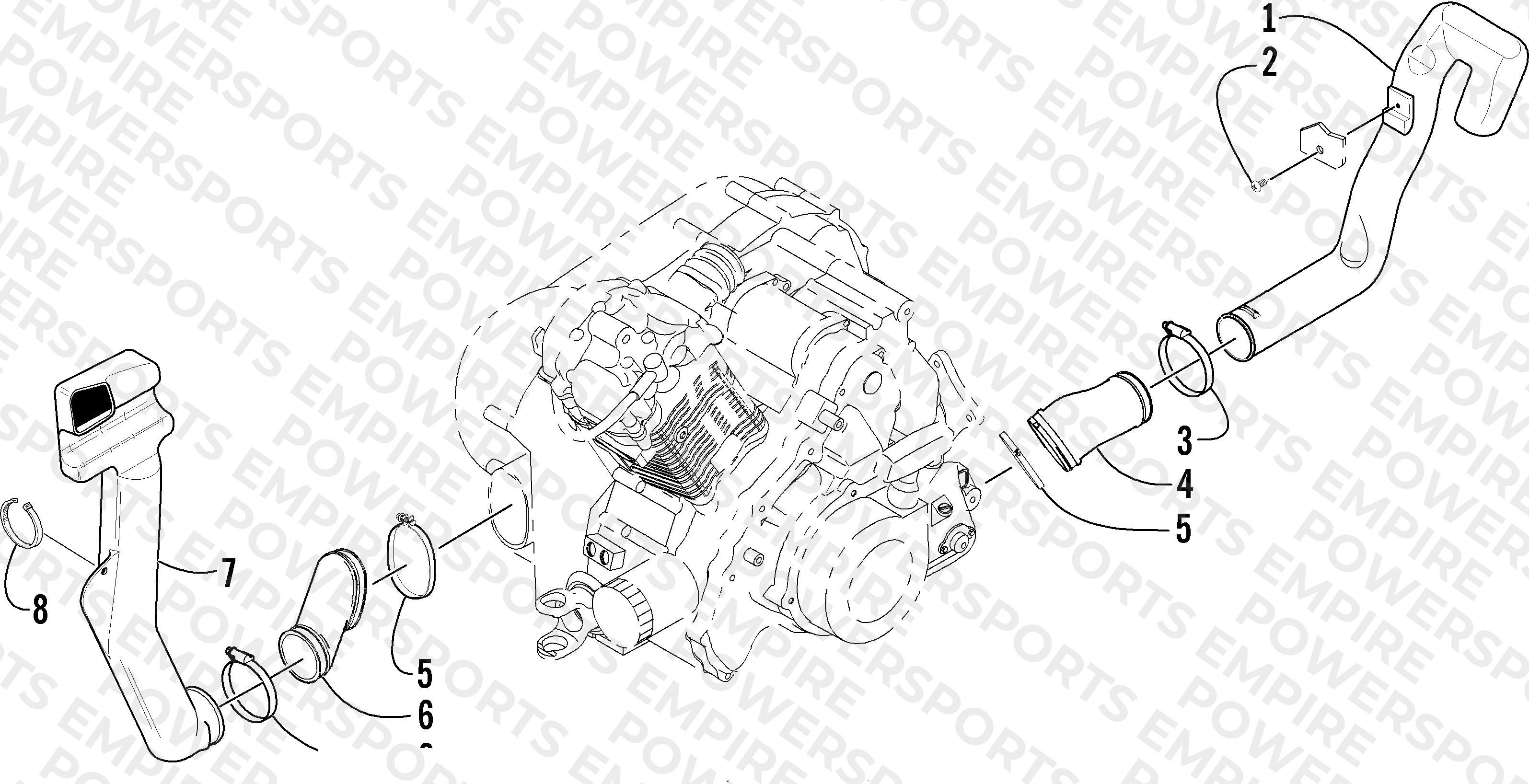 CASE/BELT COOLING ASSEMBLY