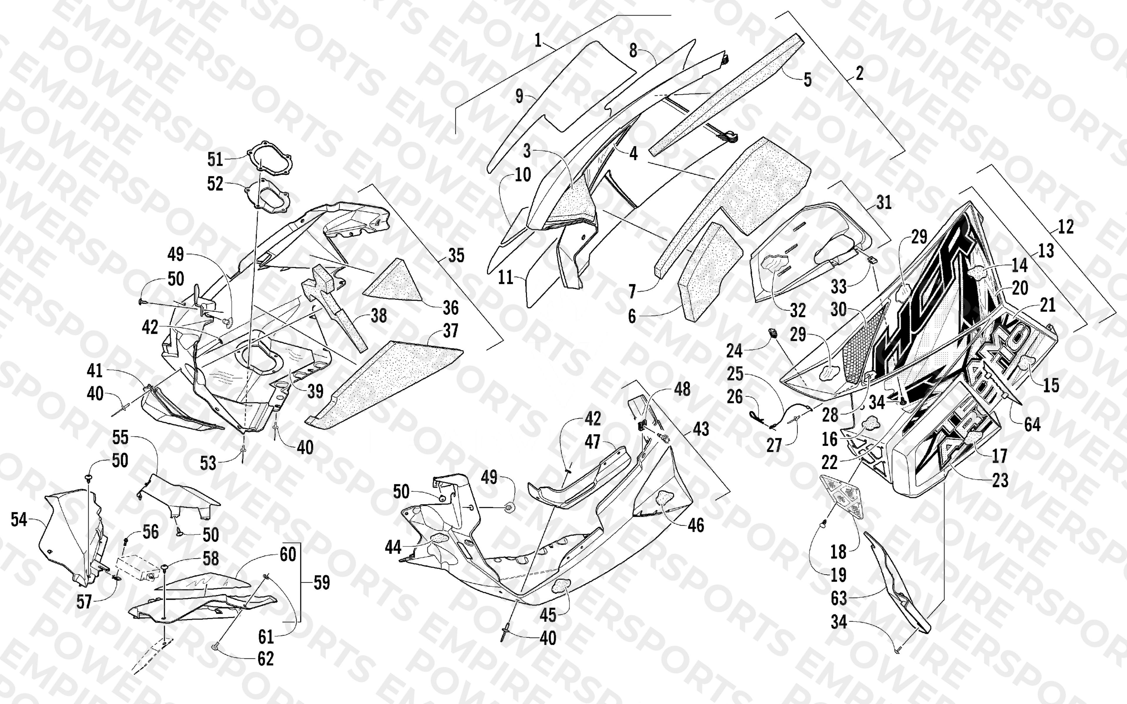 SKID PLATE AND SIDE PANEL ASSEMBLY