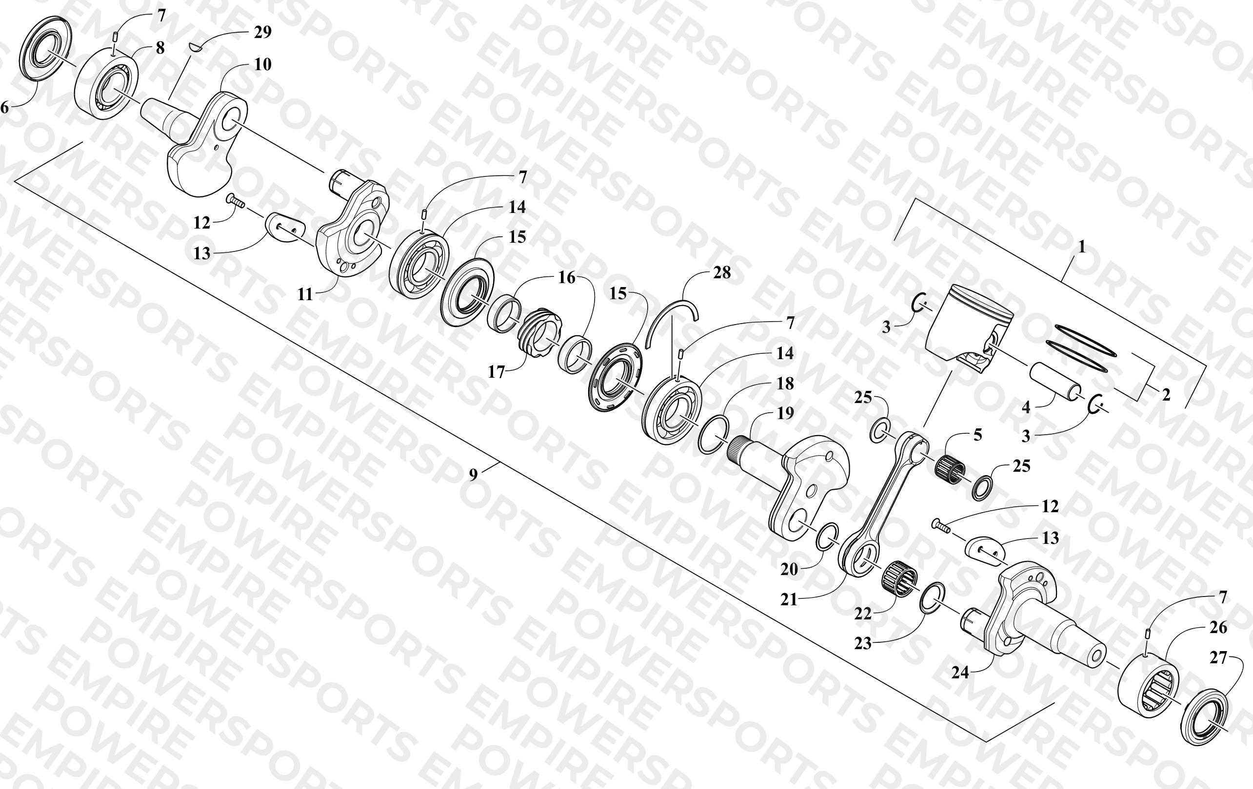 PISTON AND CRANKSHAFT