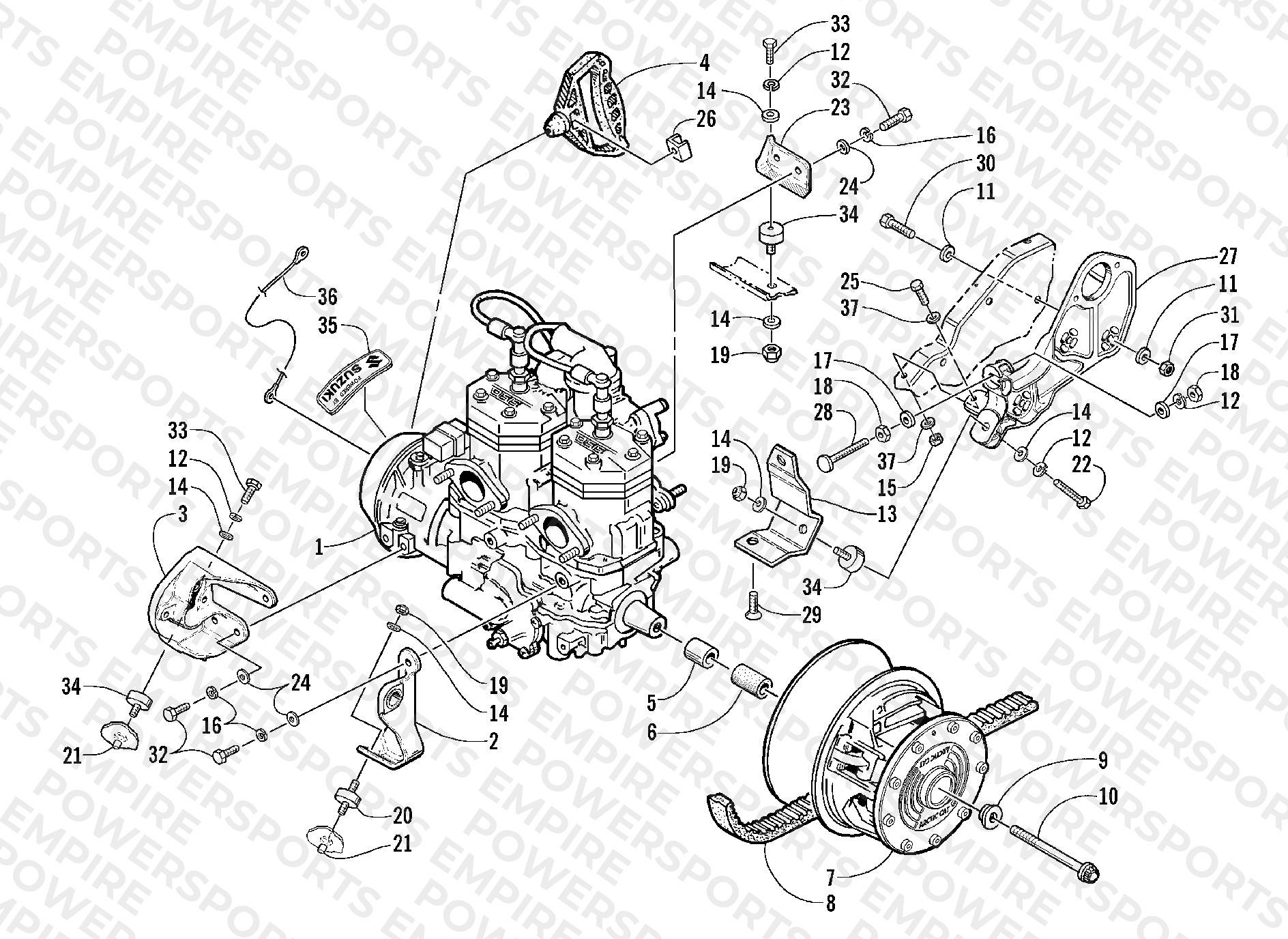 ENGINE AND RELATED PARTS