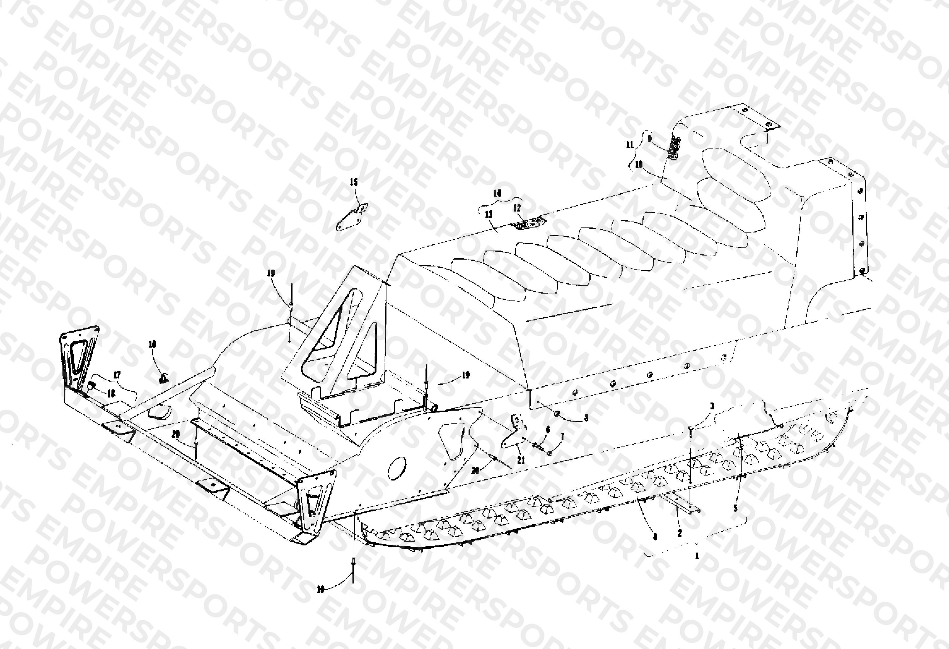 FRONT FRAME, SEAT AND TRACK