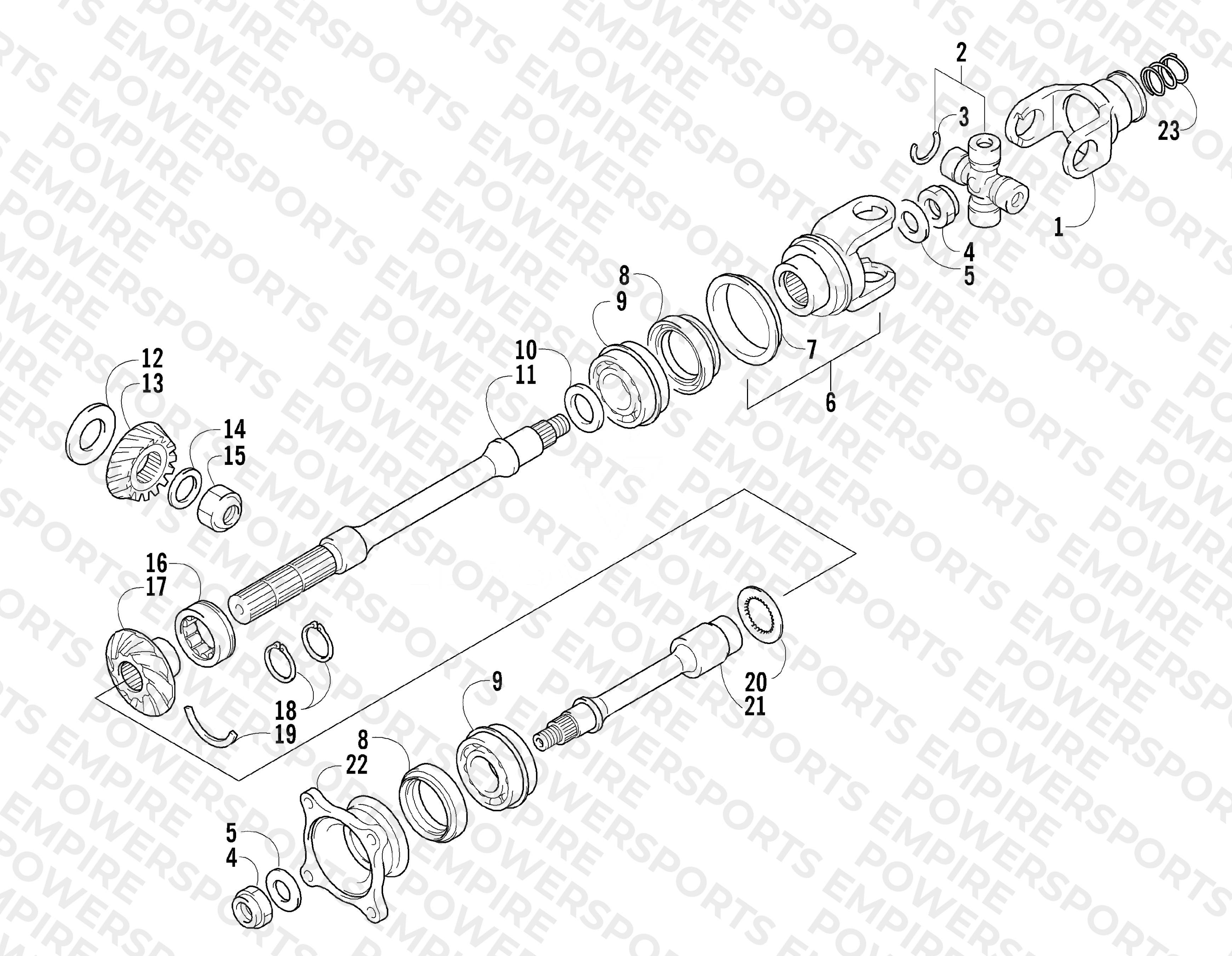 SECONDARY DRIVE ASSEMBLY