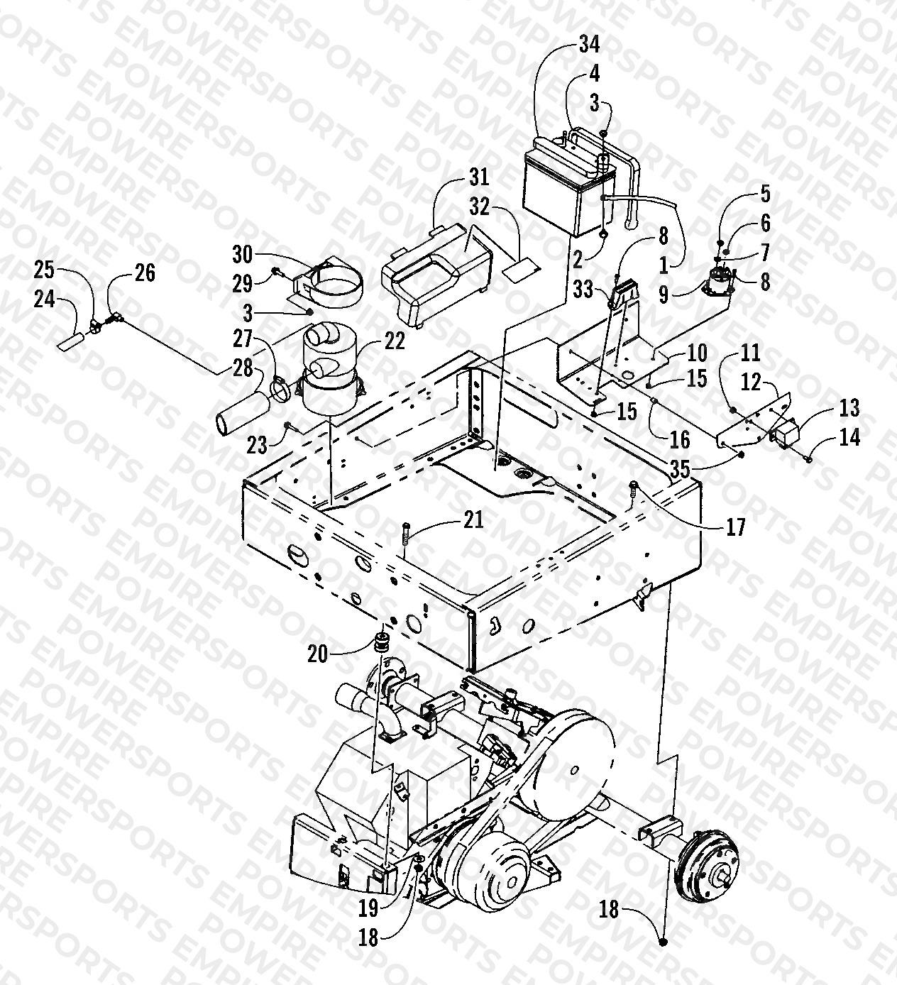 DRIVE TRAIN MOUNT ASSEMBLY
