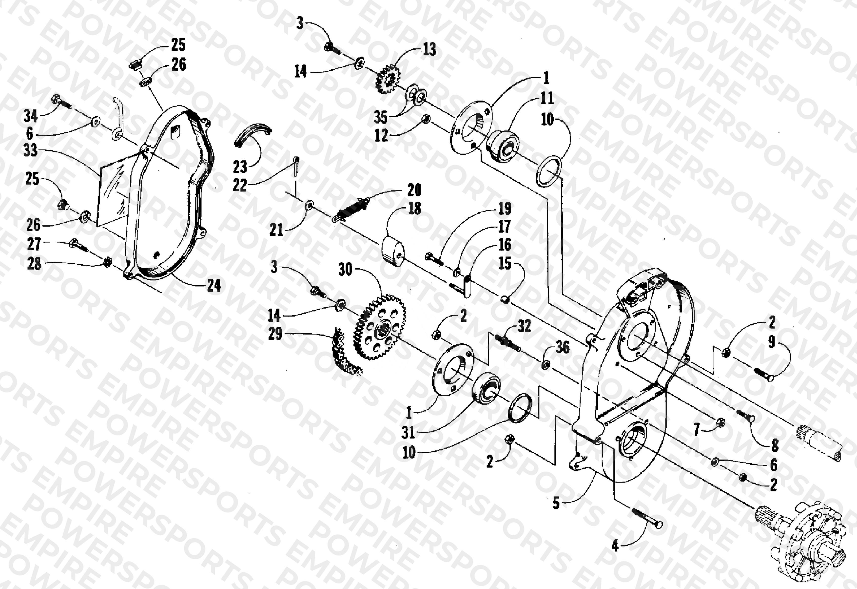 DRIVE/DROPCASE ASSEMBLY