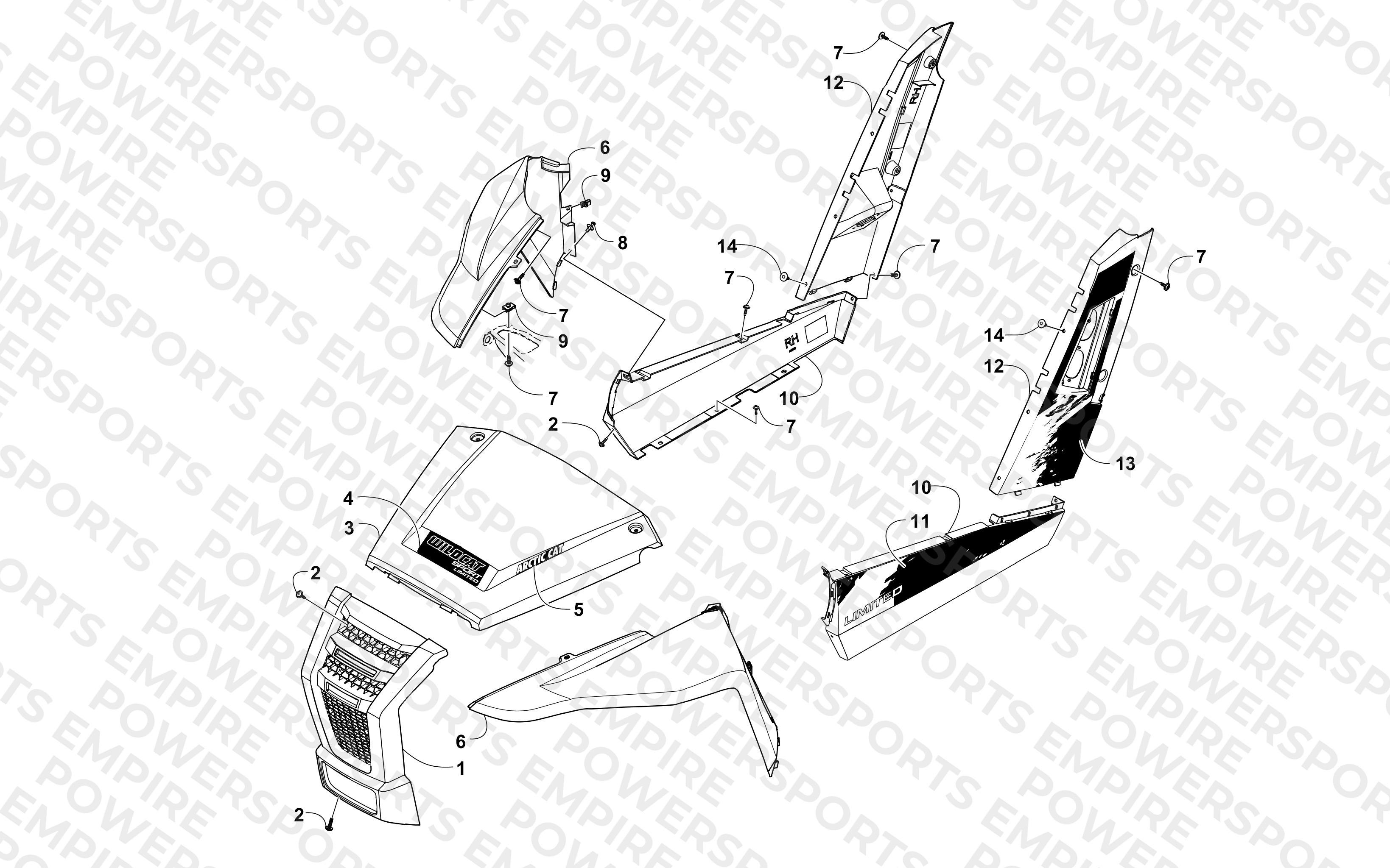 FRONT AND SIDE PANEL ASSEMBLIES