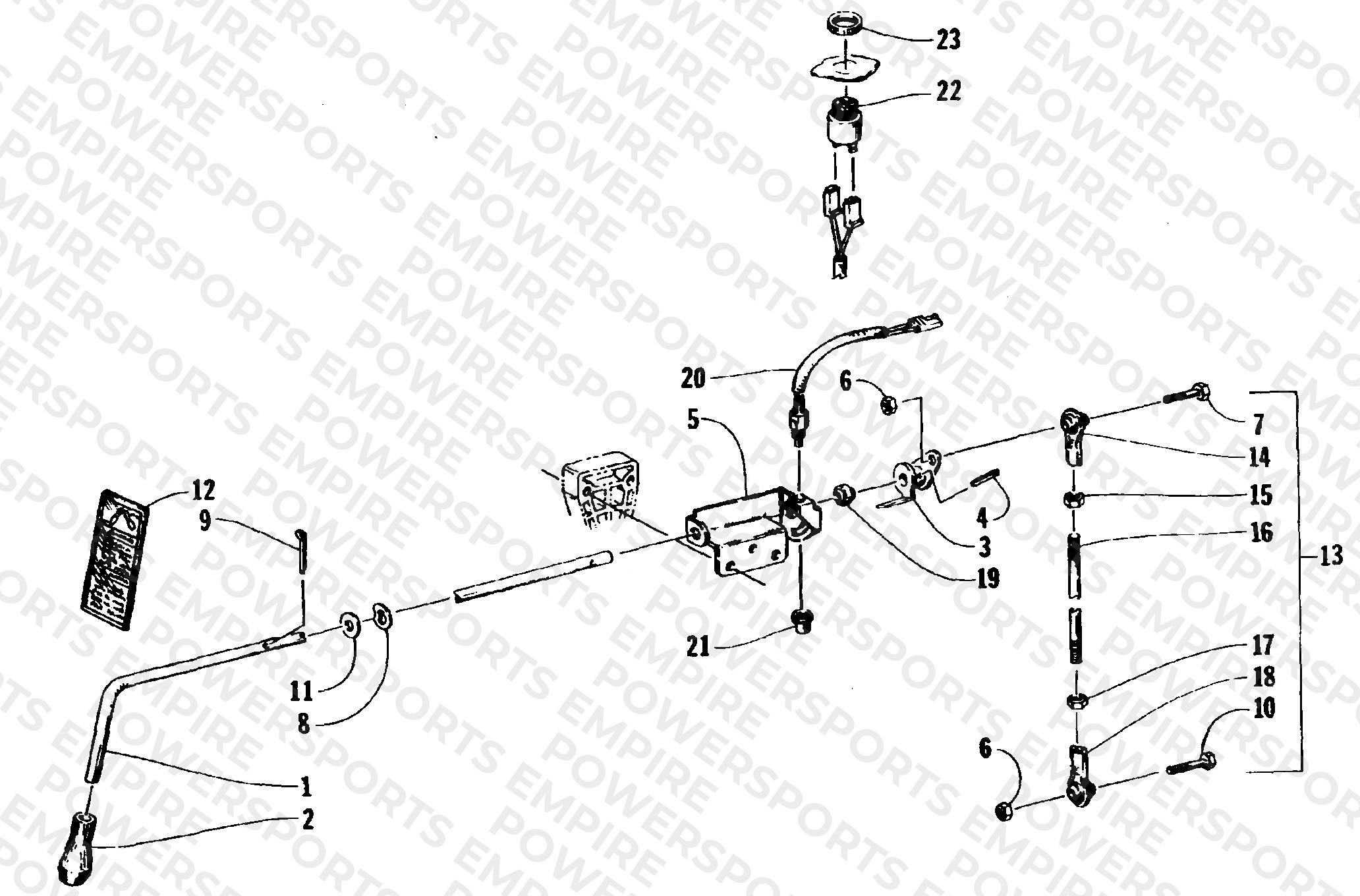 REVERSE SHIFT LEVER ASSEMBLY
