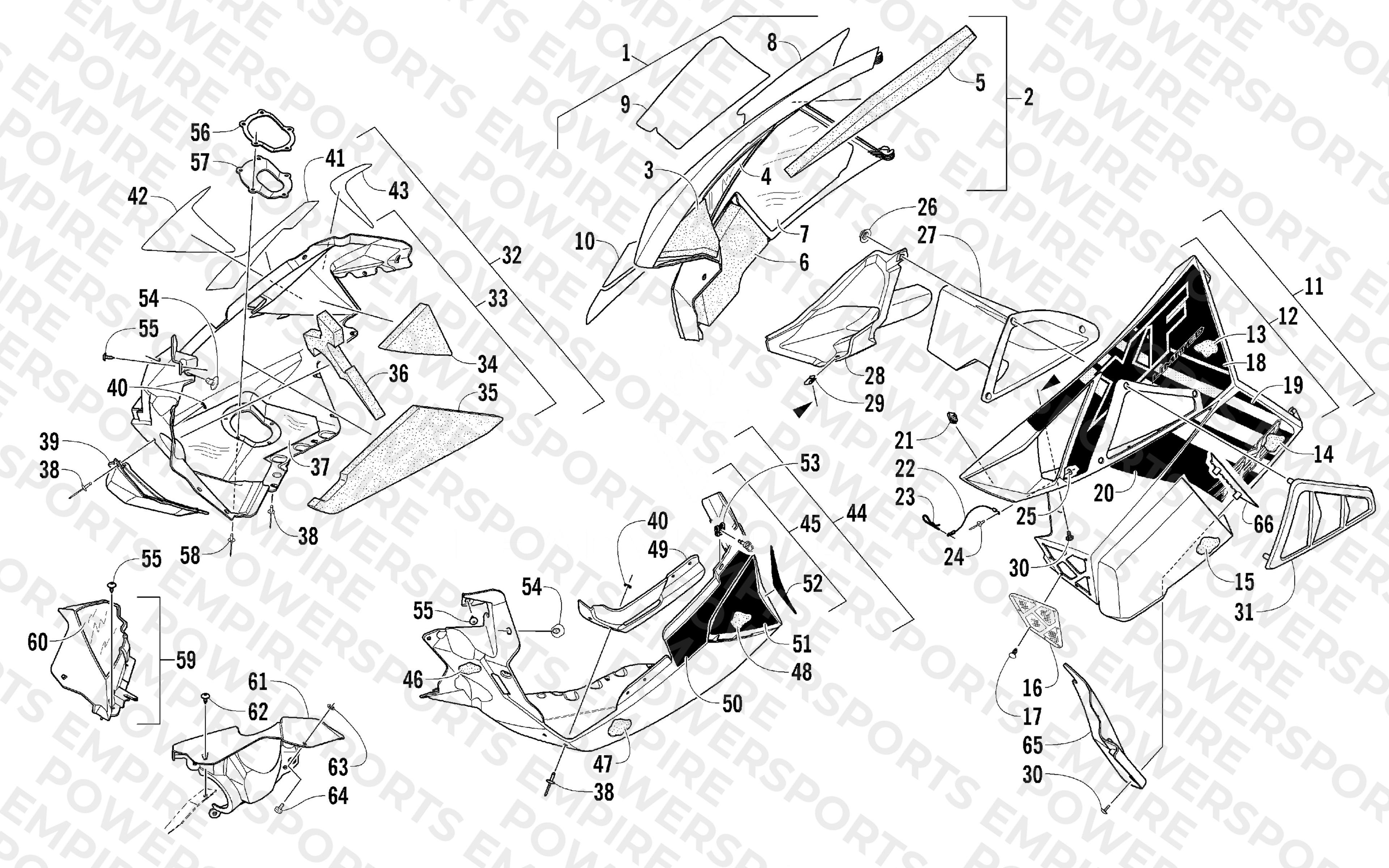 SKID PLATE AND SIDE PANEL ASSEMBLY