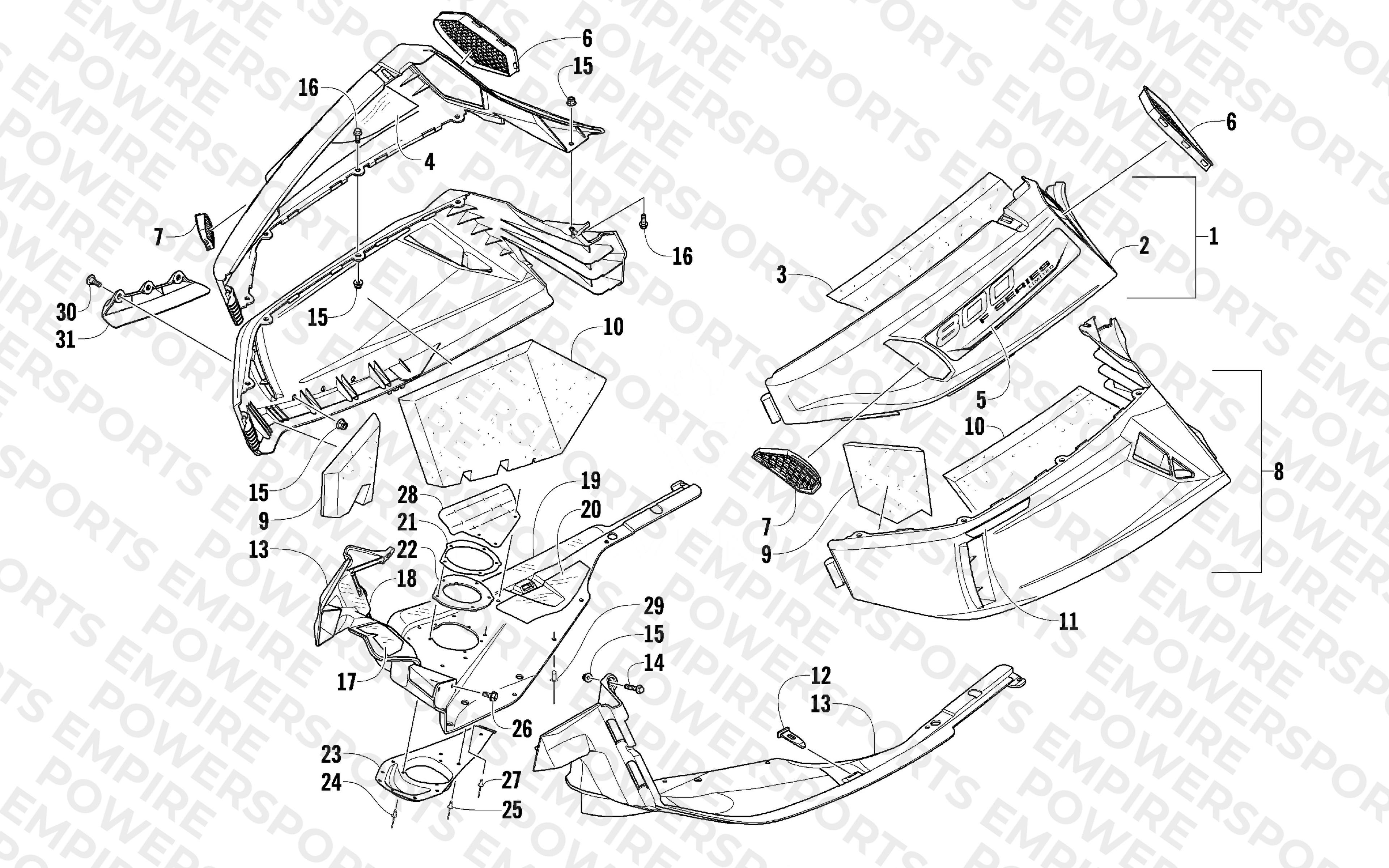 SKID PLATE AND SIDE PANEL ASSEMBLY