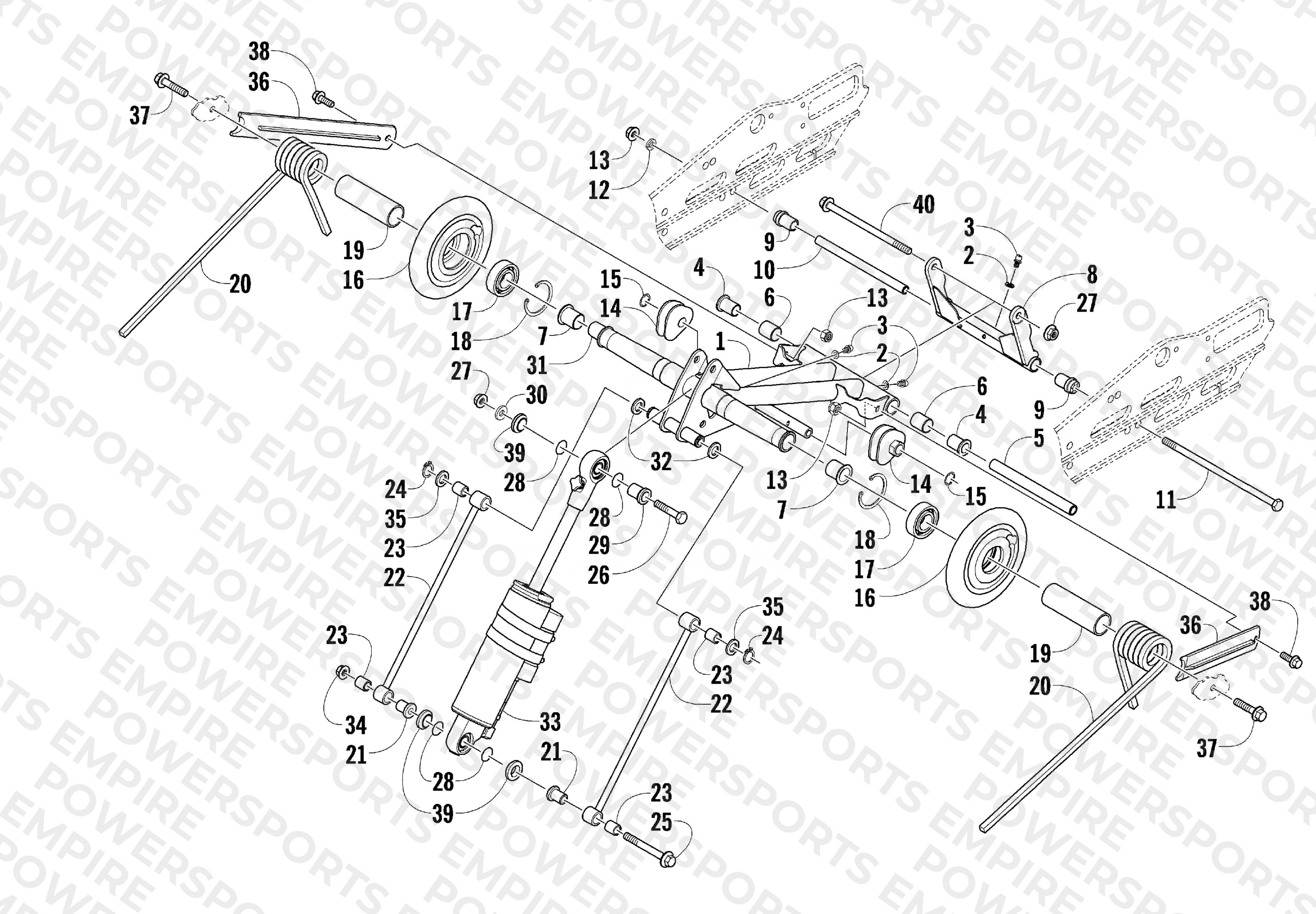 REAR SUSPENSION REAR ARM ASSEMBLY