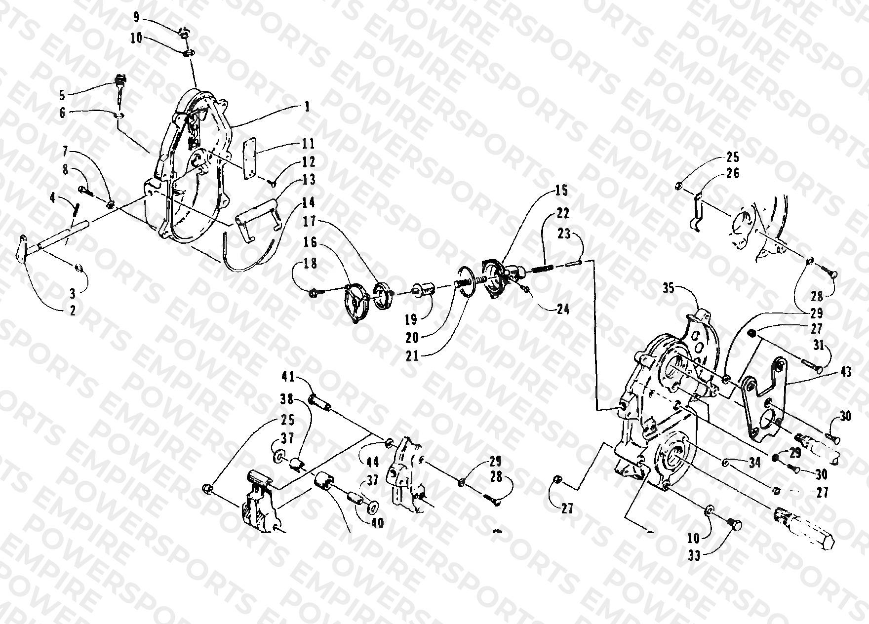 DROPCASE AND CHAIN TENSION ASSEMBLY
