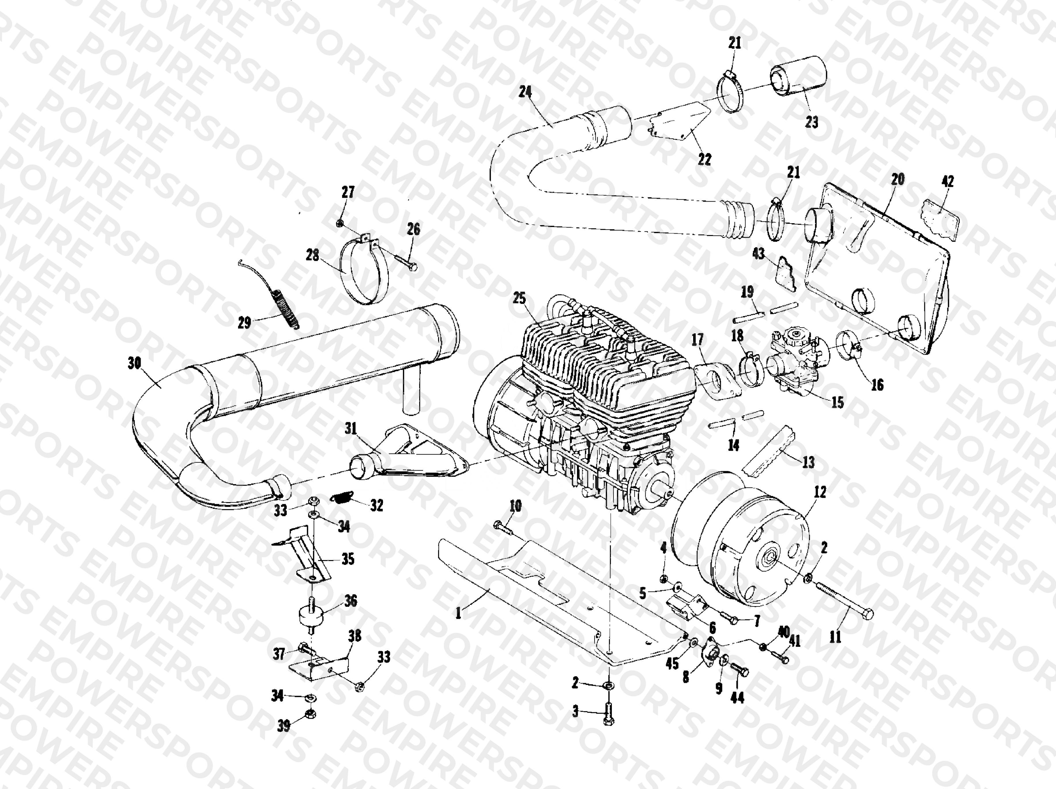 ENGINE AND RELATED PARTS
