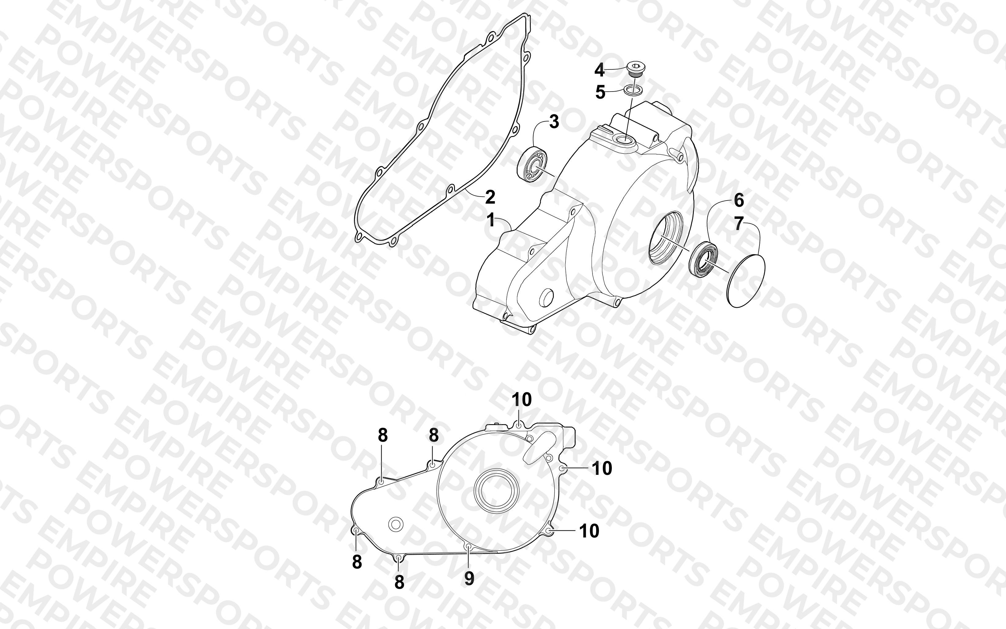 MAGNETO SIDE ENGINE COVERS