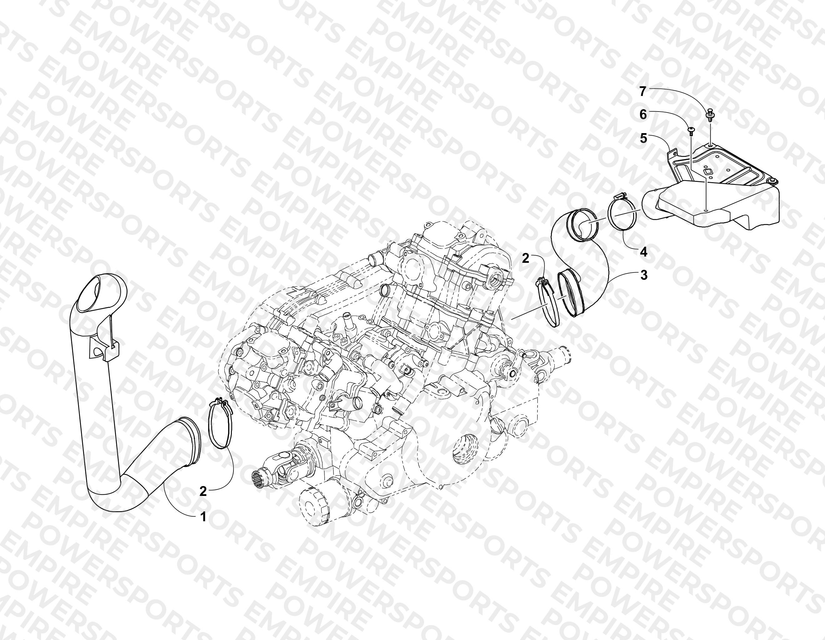 CASE/BELT COOLING ASSEMBLY