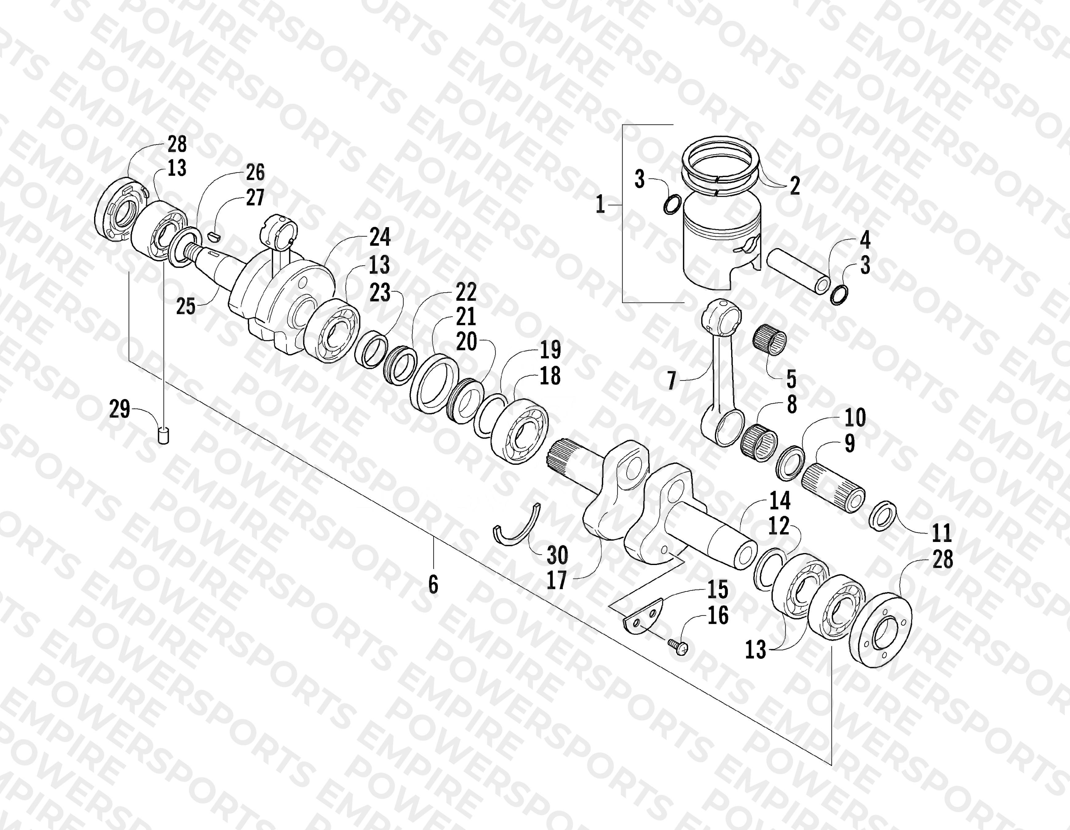 PISTON AND CRANKSHAFT