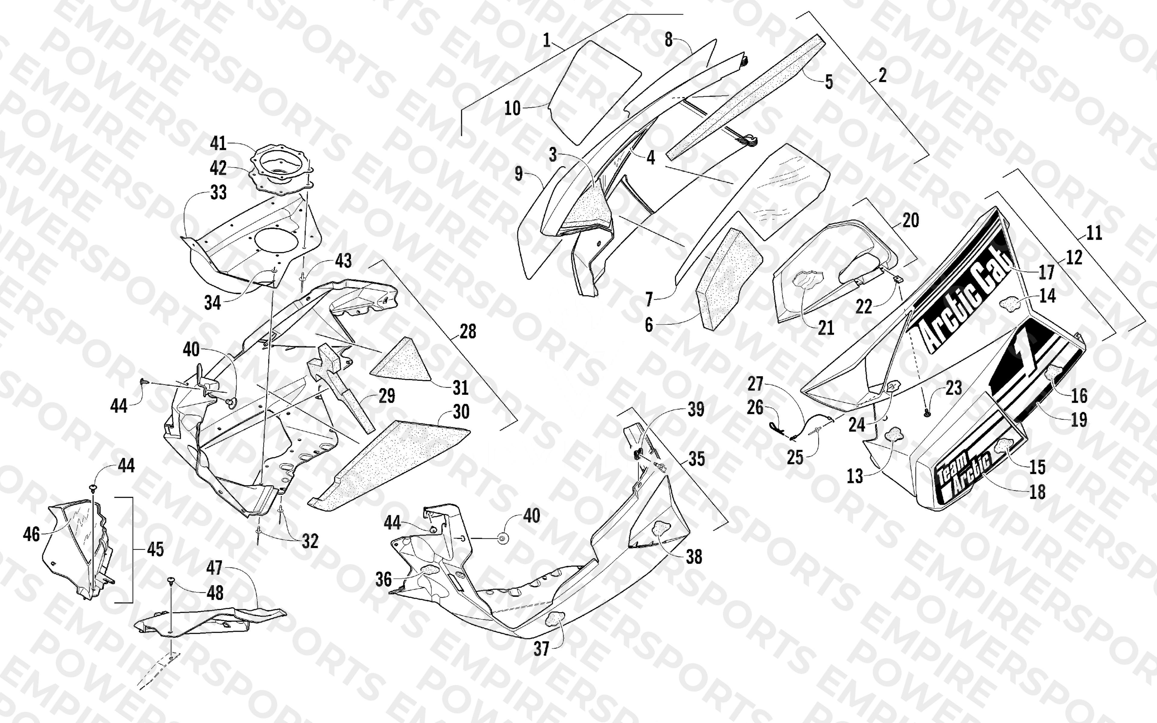 SKID PLATE AND SIDE PANEL ASSEMBLY