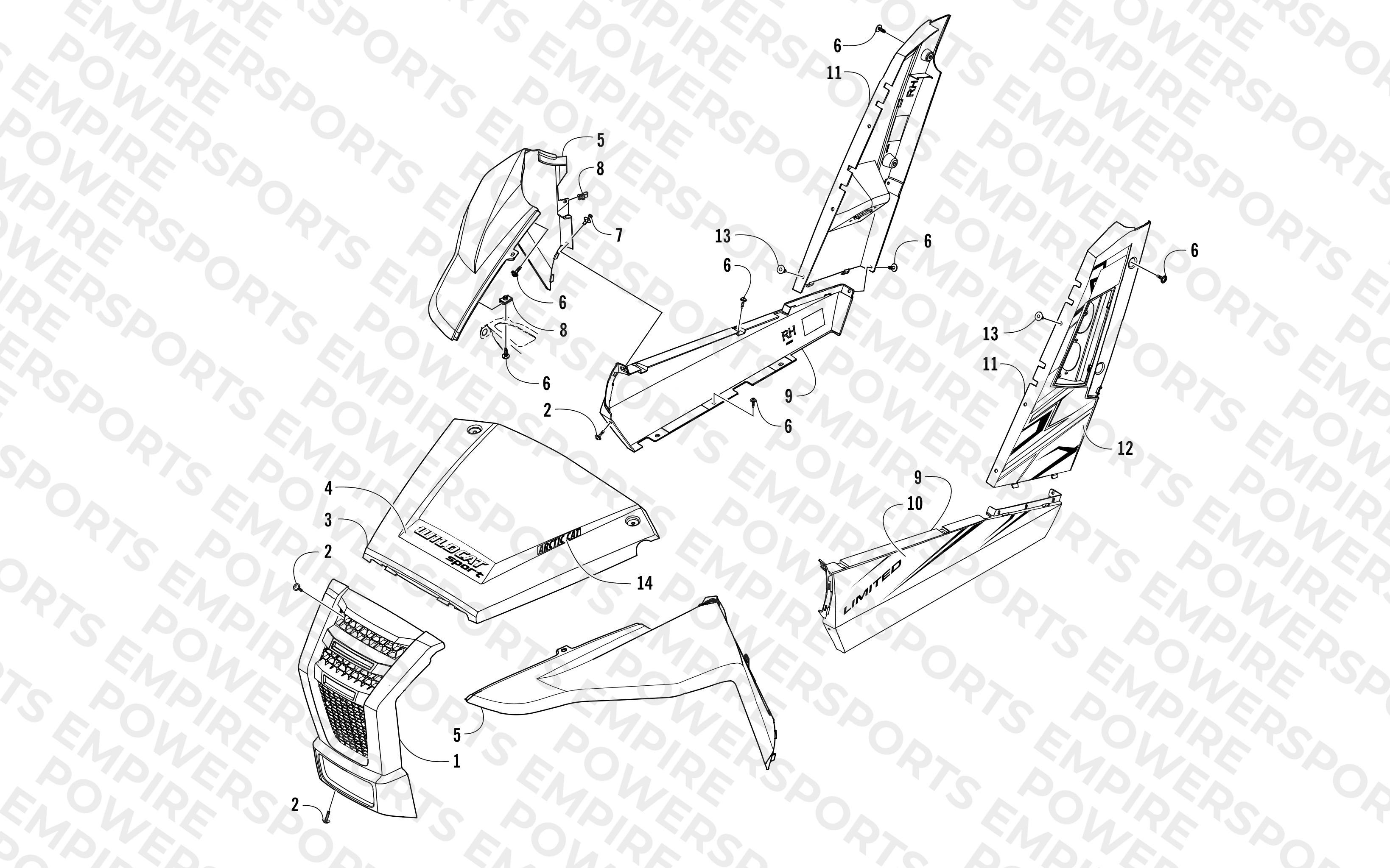 FRONT AND SIDE PANEL ASSEMBLIES