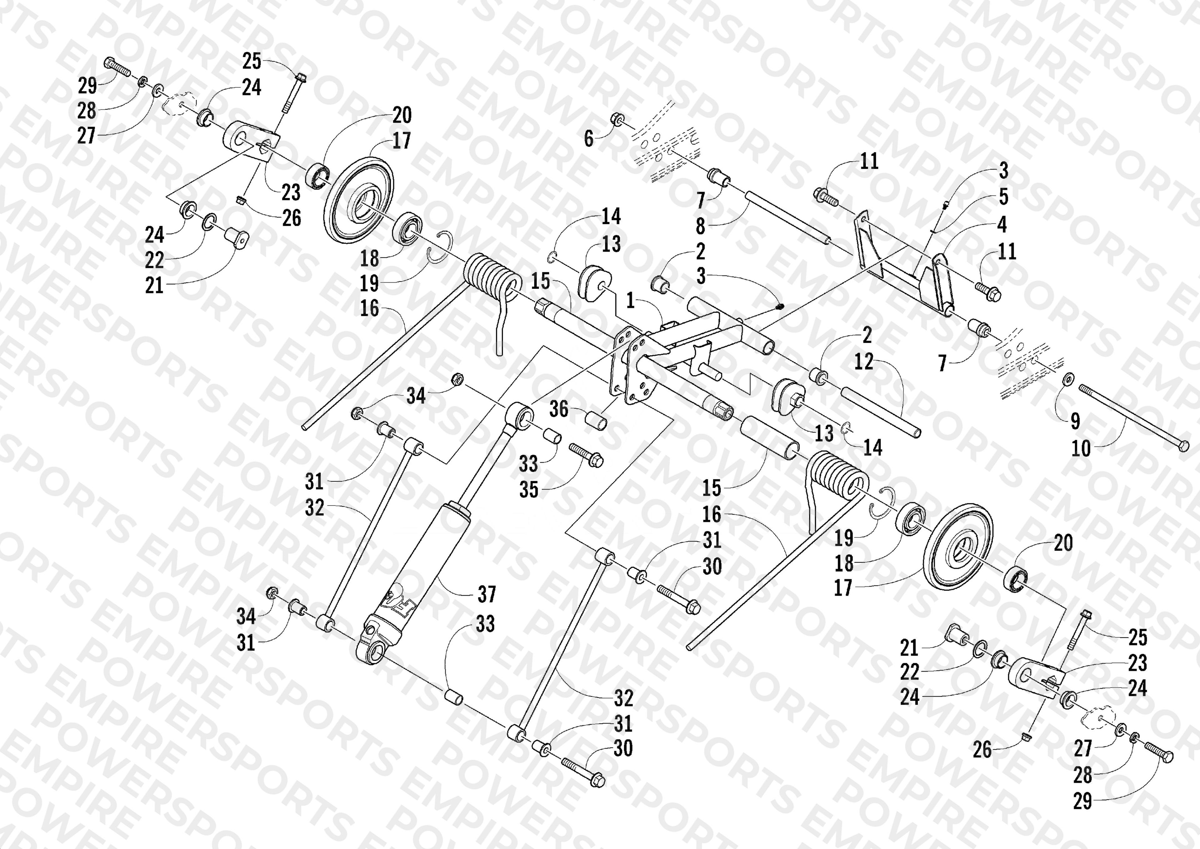 REAR SUSPENSION REAR ARM ASSEMBLY