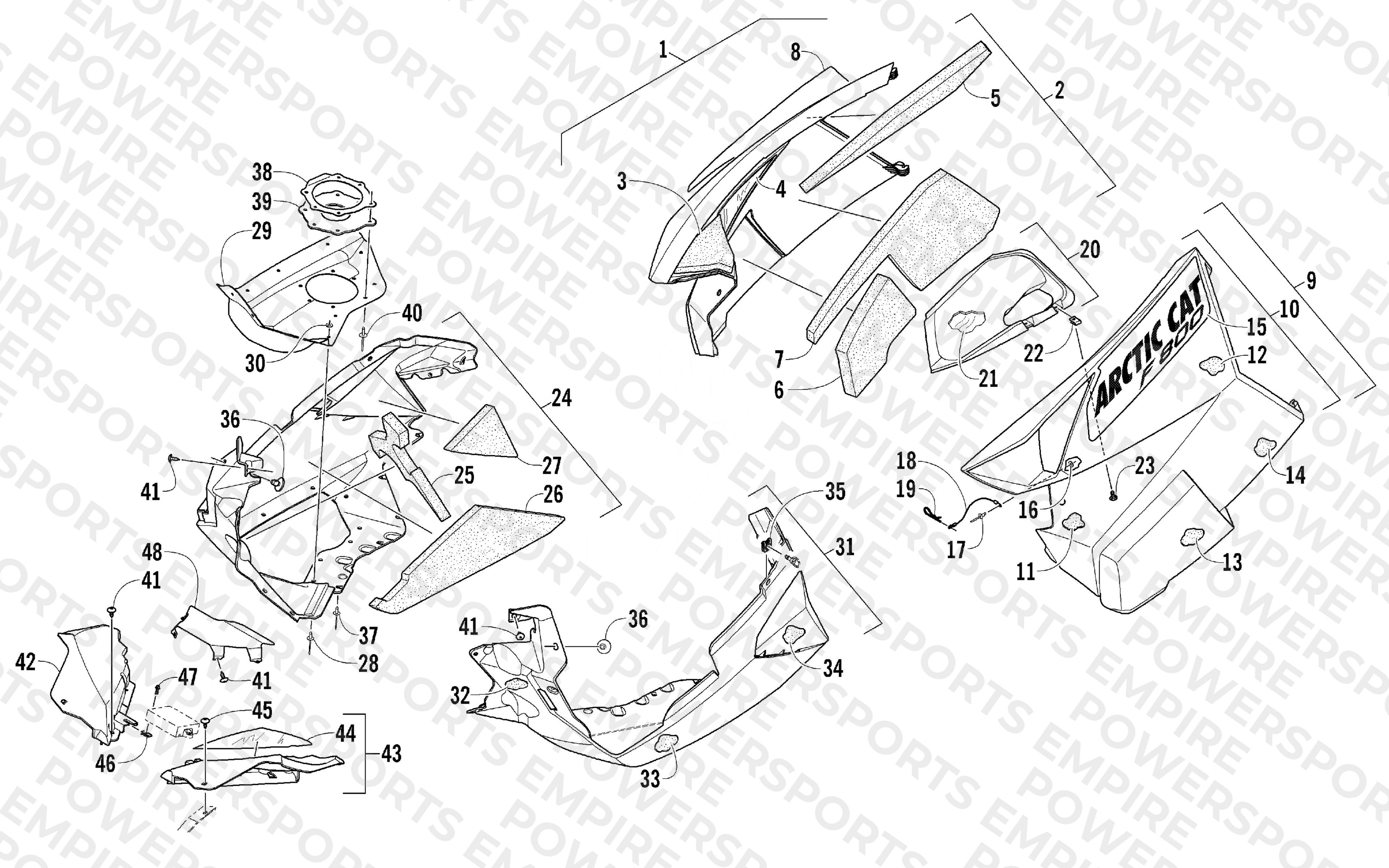 SKID PLATE AND SIDE PANEL ASSEMBLY