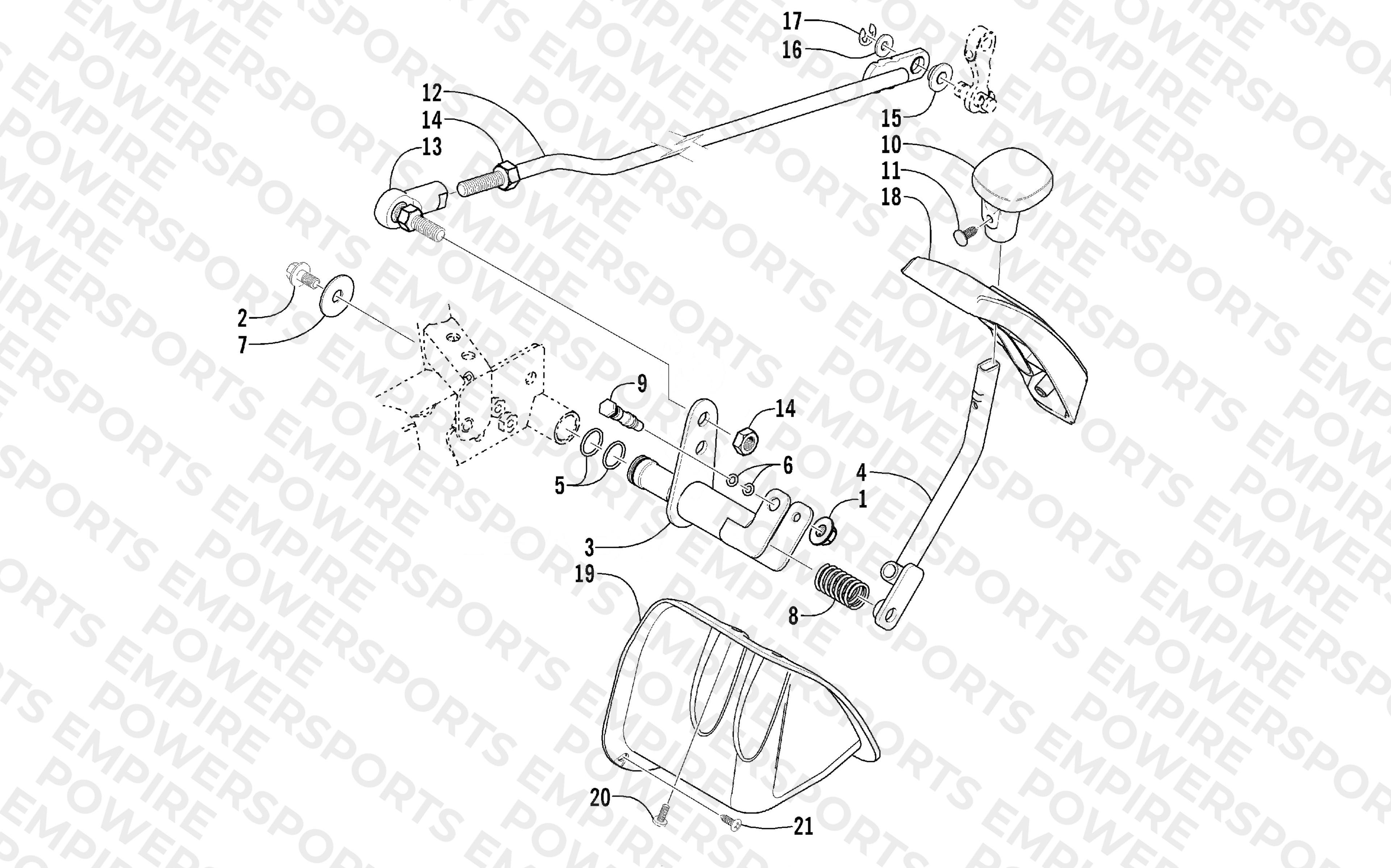 REVERSE SHIFT LEVER ASSEMBLY