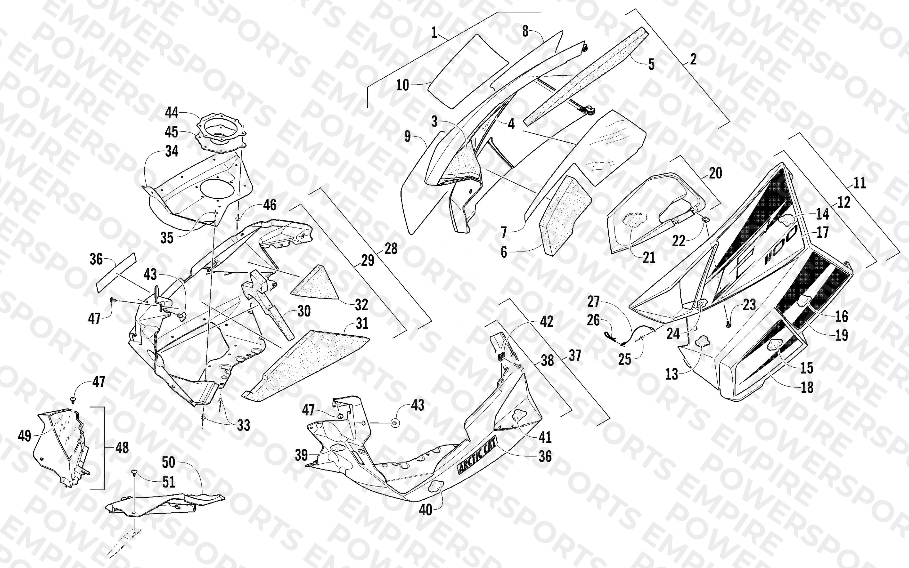 SKID PLATE AND SIDE PANEL ASSEMBLY