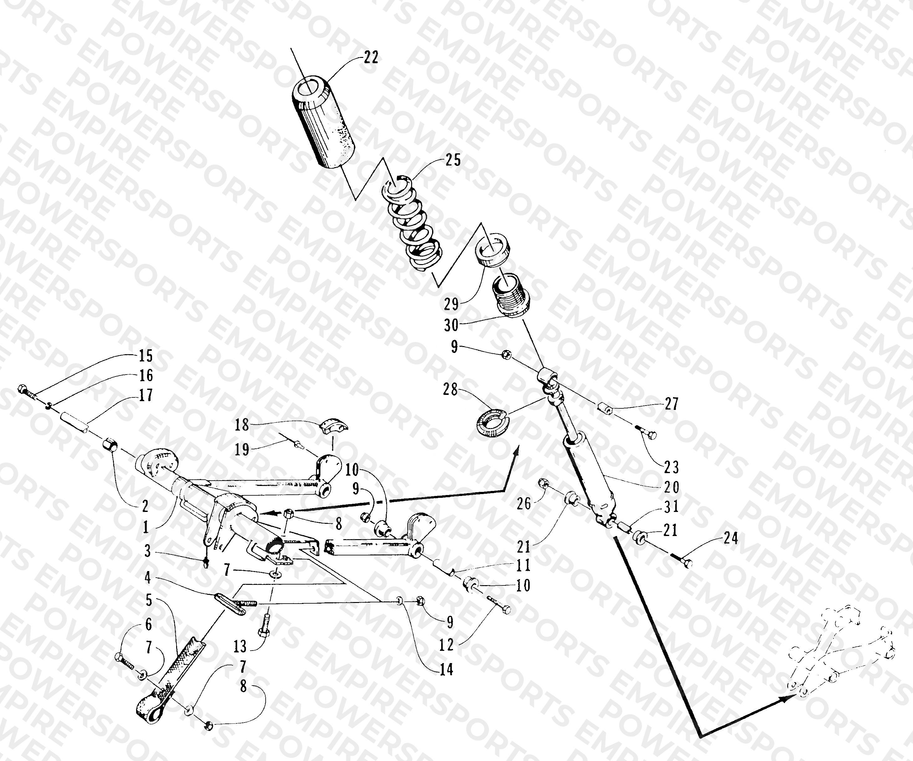 REAR SUSPENSION FRONT ARM ASSEMBLY