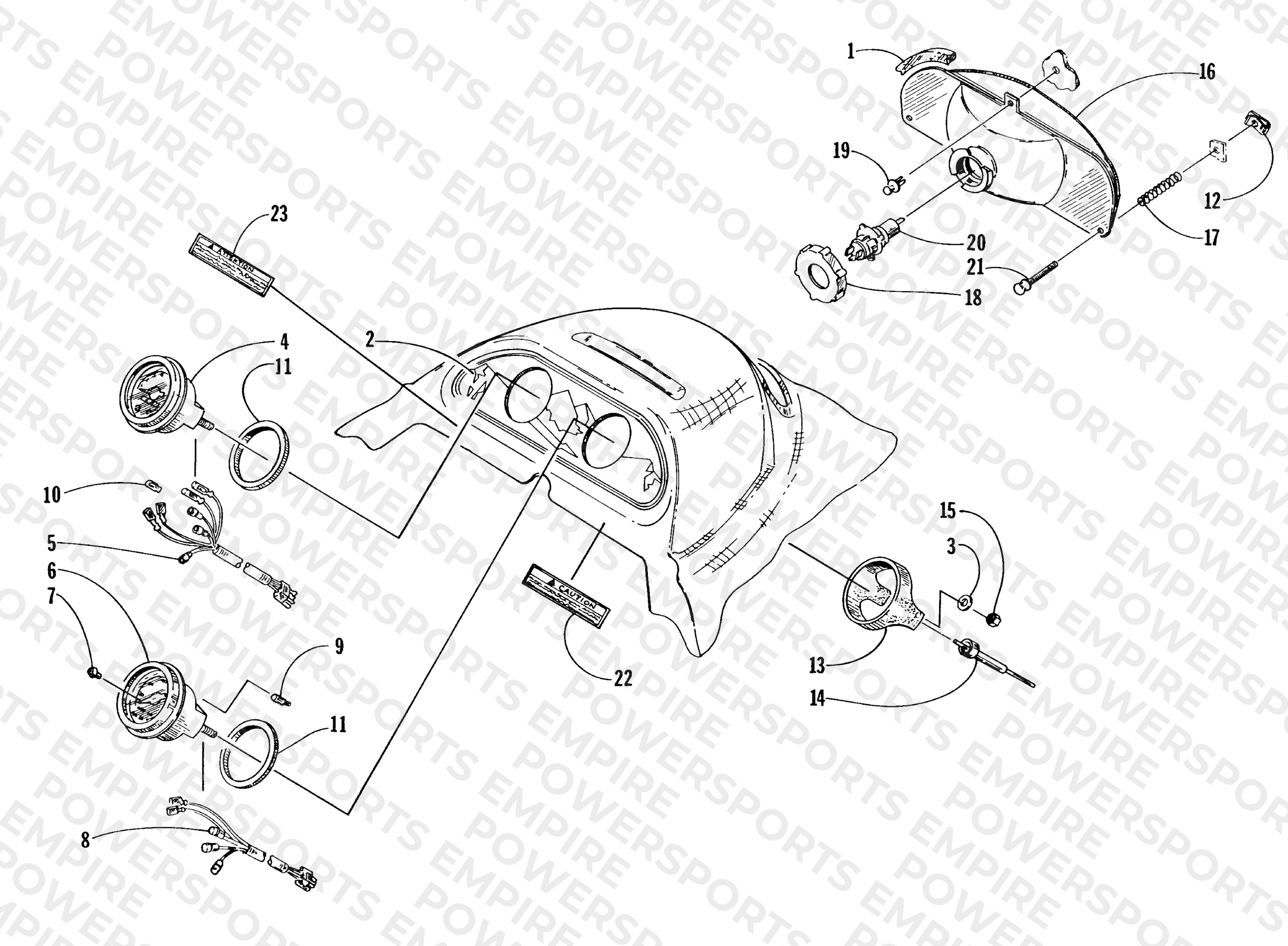 HEADLIGHT AND INSTRUMENT POD