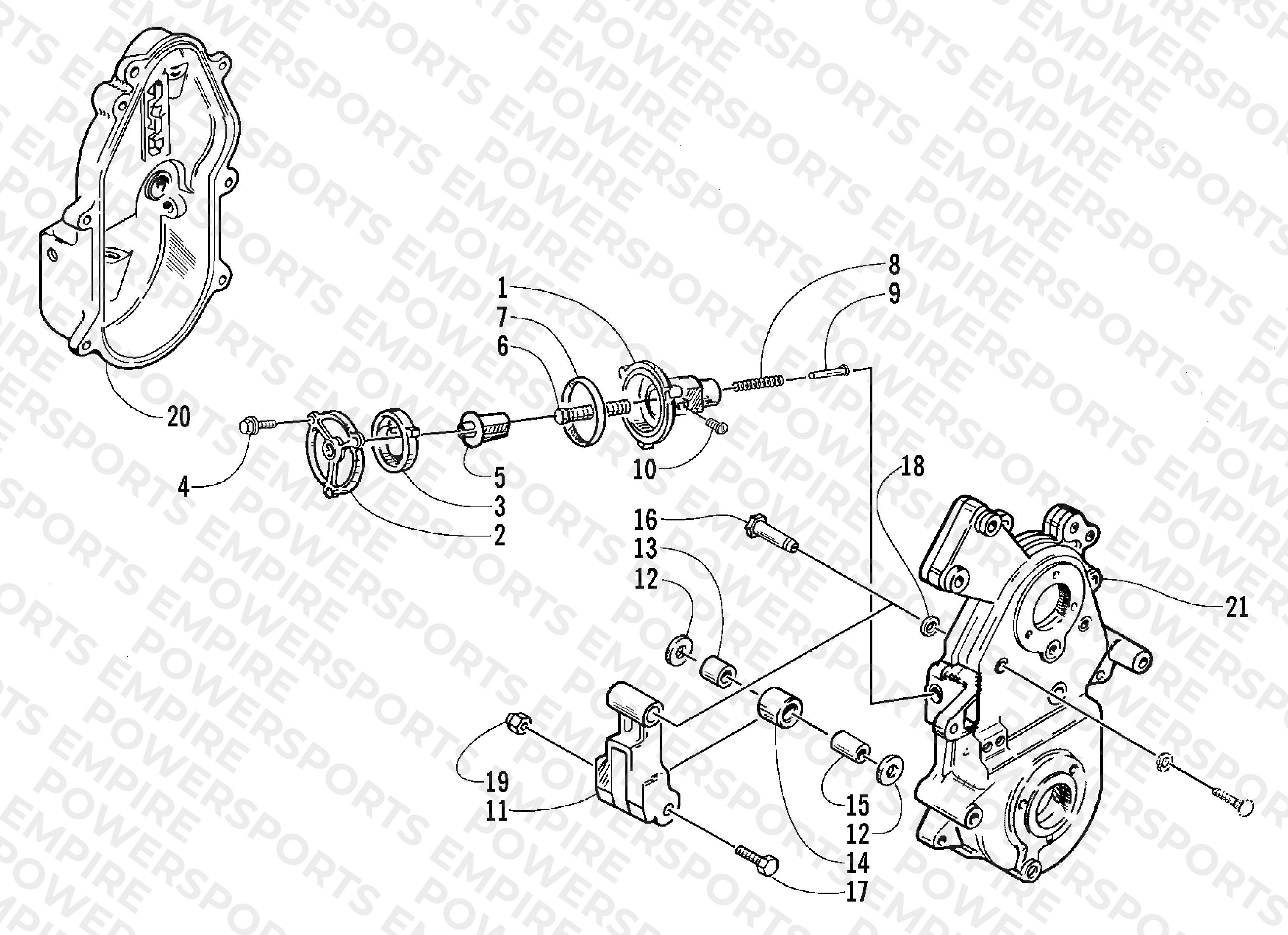 DROPCASE CHAIN TENSION ASSEMBLY