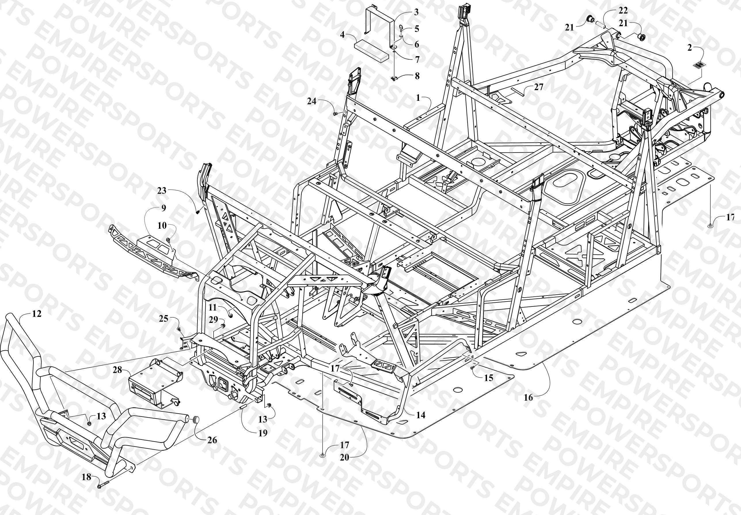 FRAME AND RELATED PARTS