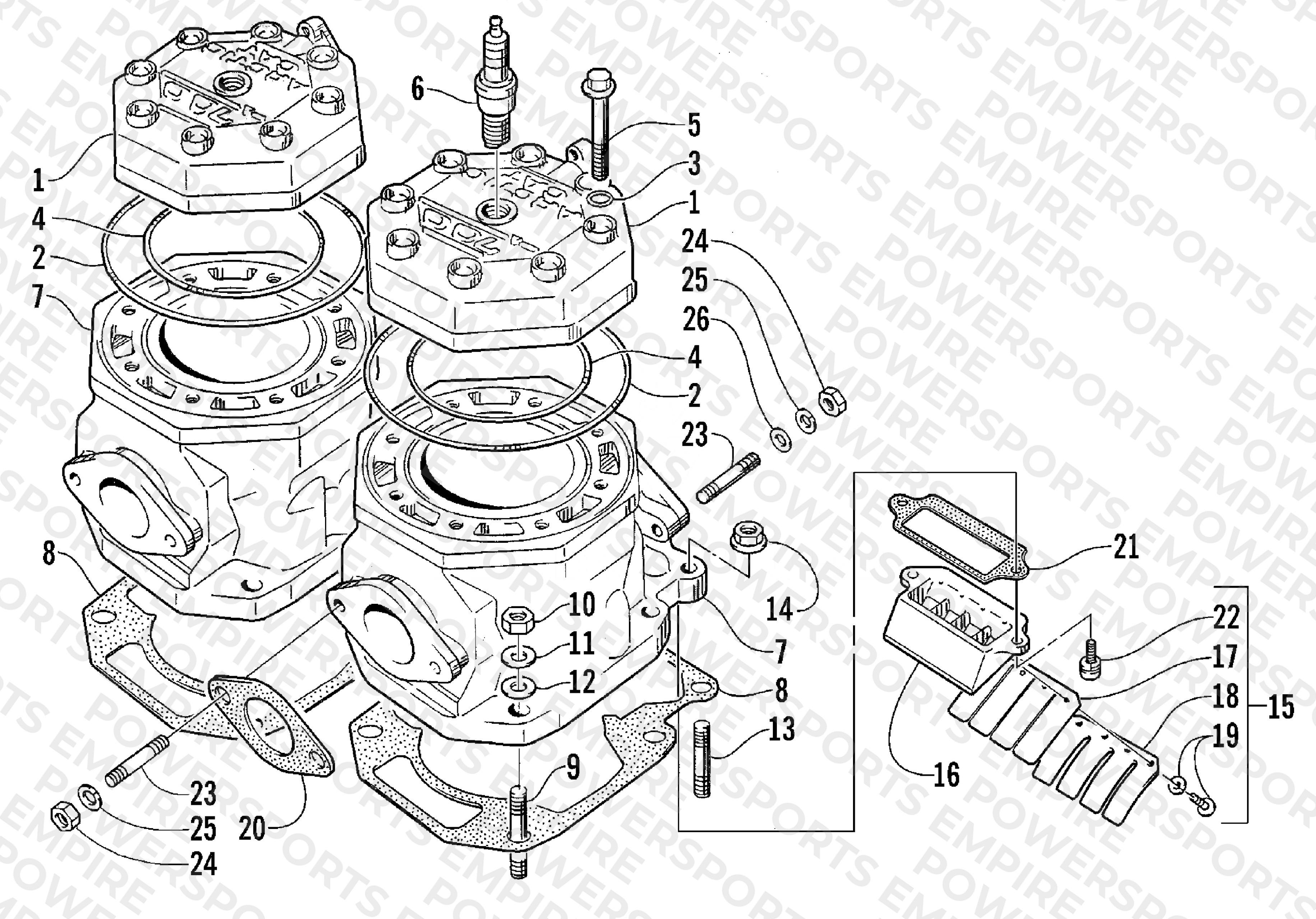 CYLINDER AND HEAD ASSEMBLY